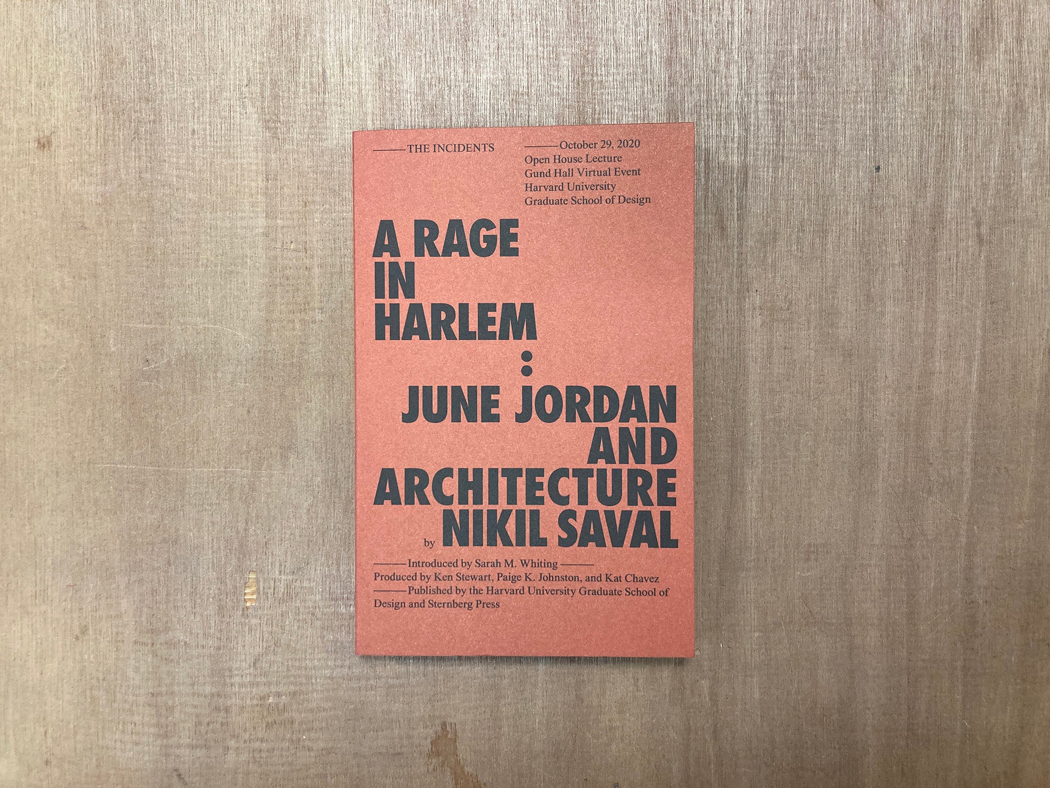 A RAGE IN HARLEM: JUNE JORDAN AND ARCHITECTURE by Nikil Saval