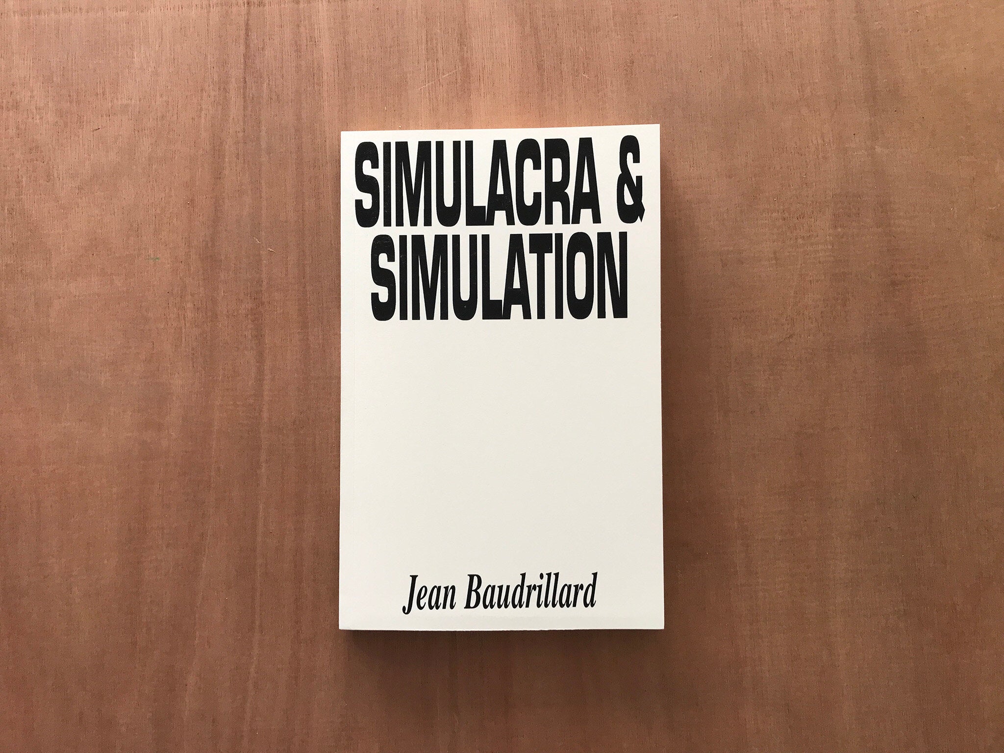 Simulacra and simulation