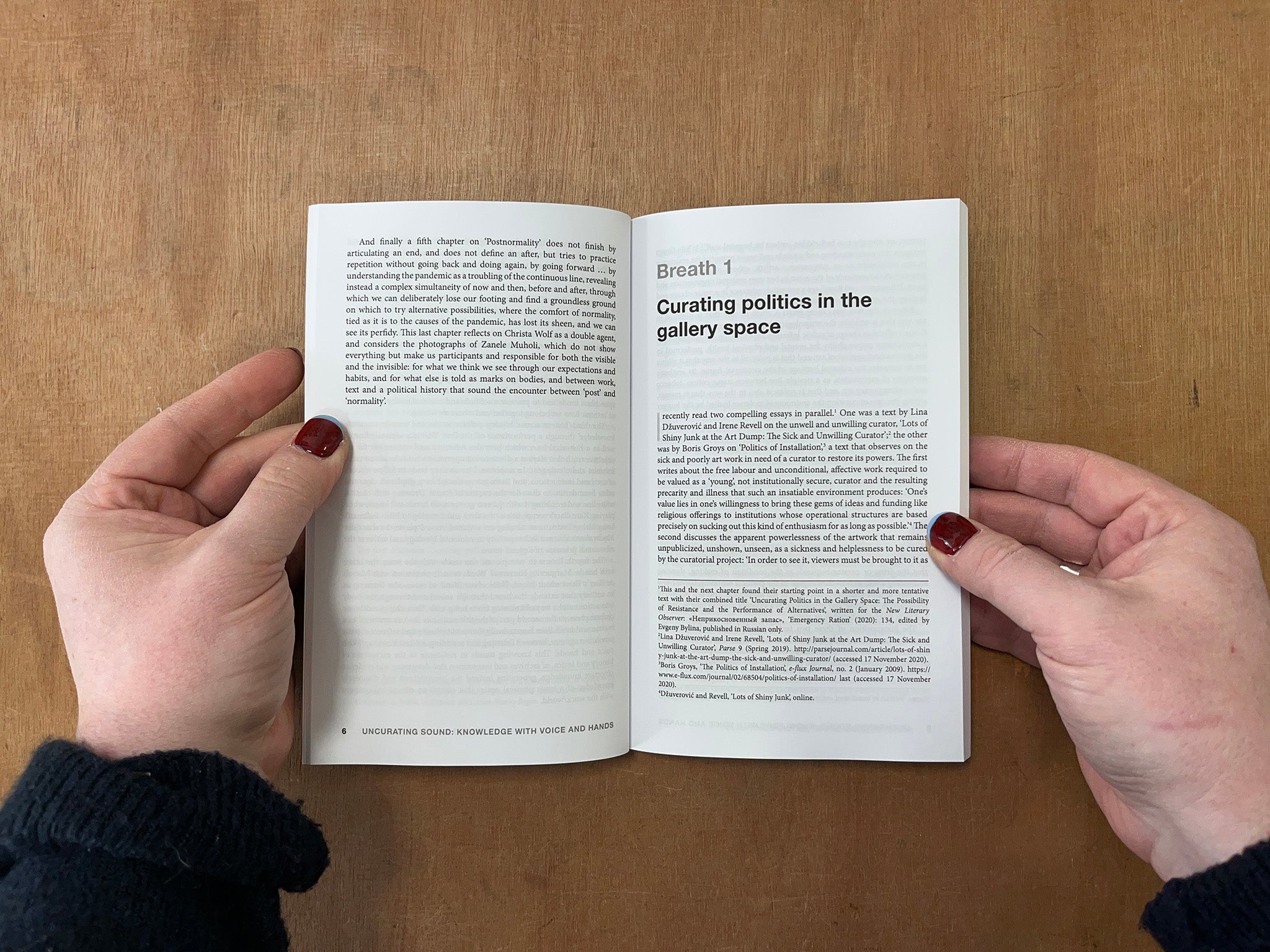 UNCURATING SOUND: KNOWLEDGE WITH VOICE AND HANDS by Salomé Voegelin