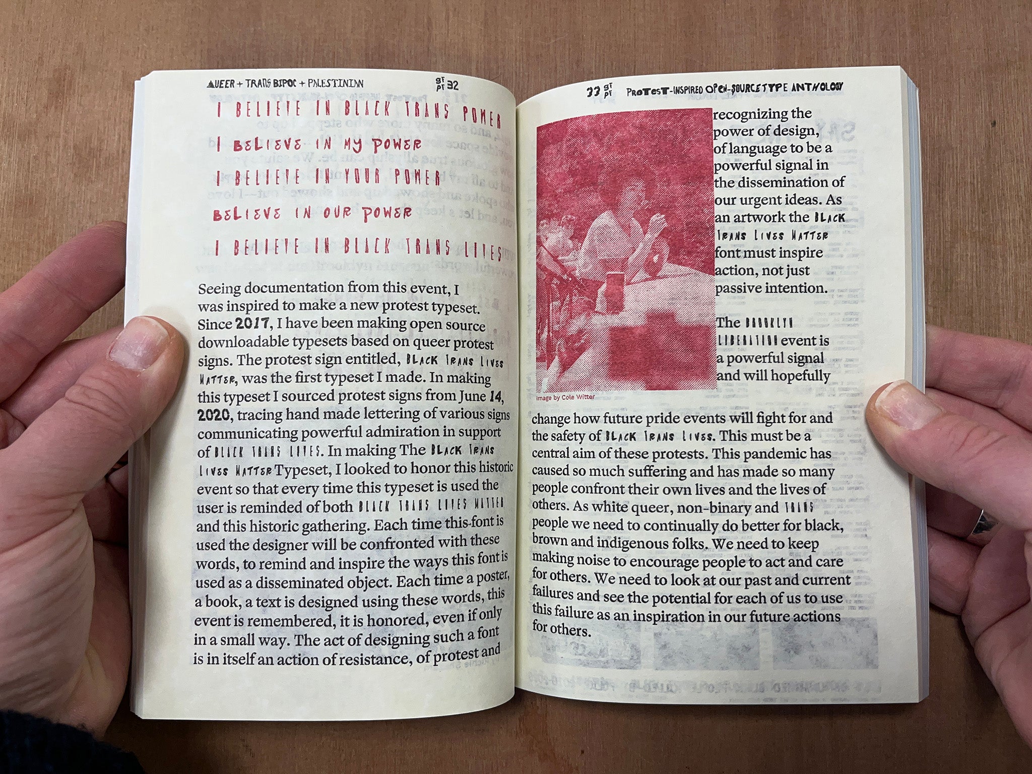 QUEER + TRANS BIPOC + PALESTINIAN PROTEST-INSPIRED OPEN-SOURCETYPE ANTHOLOGY