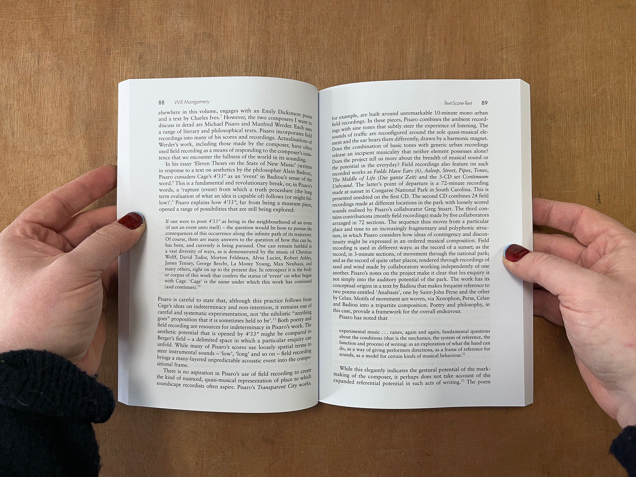 WRITING THE FIELD RECORDING: SOUND, WORD, ENVIRONMENT by Stephen Benson & Will Montgomery (Eds.)