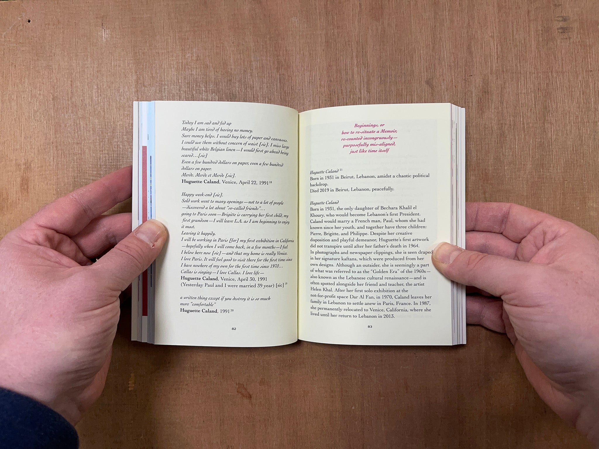 HUGUETTE CALAND by Omar Kholeif