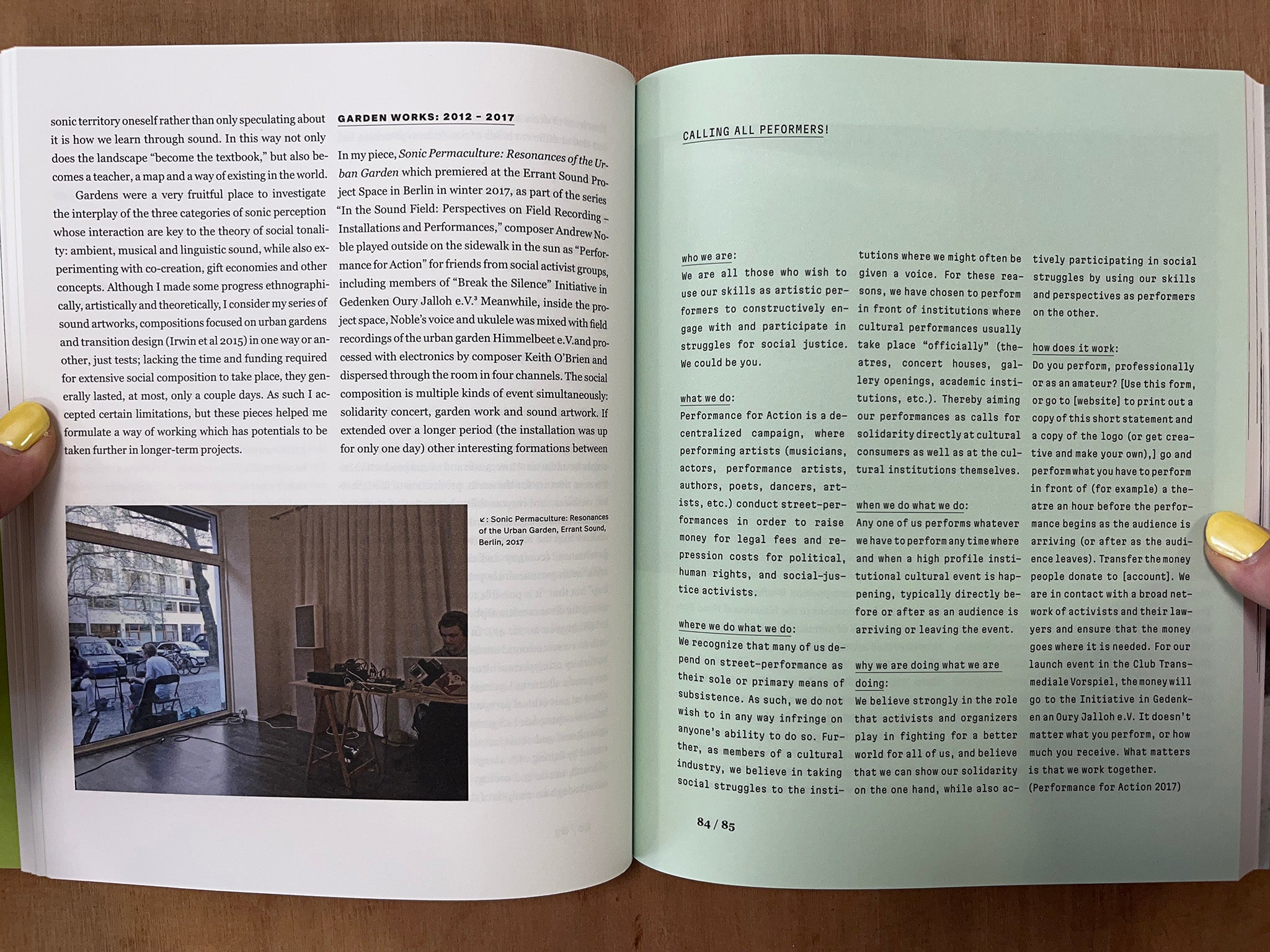 ERRANT SOUND READER: THOUGHTS AND PRACTICES FROM THE BERLIN ARTIST-RUN SPACE