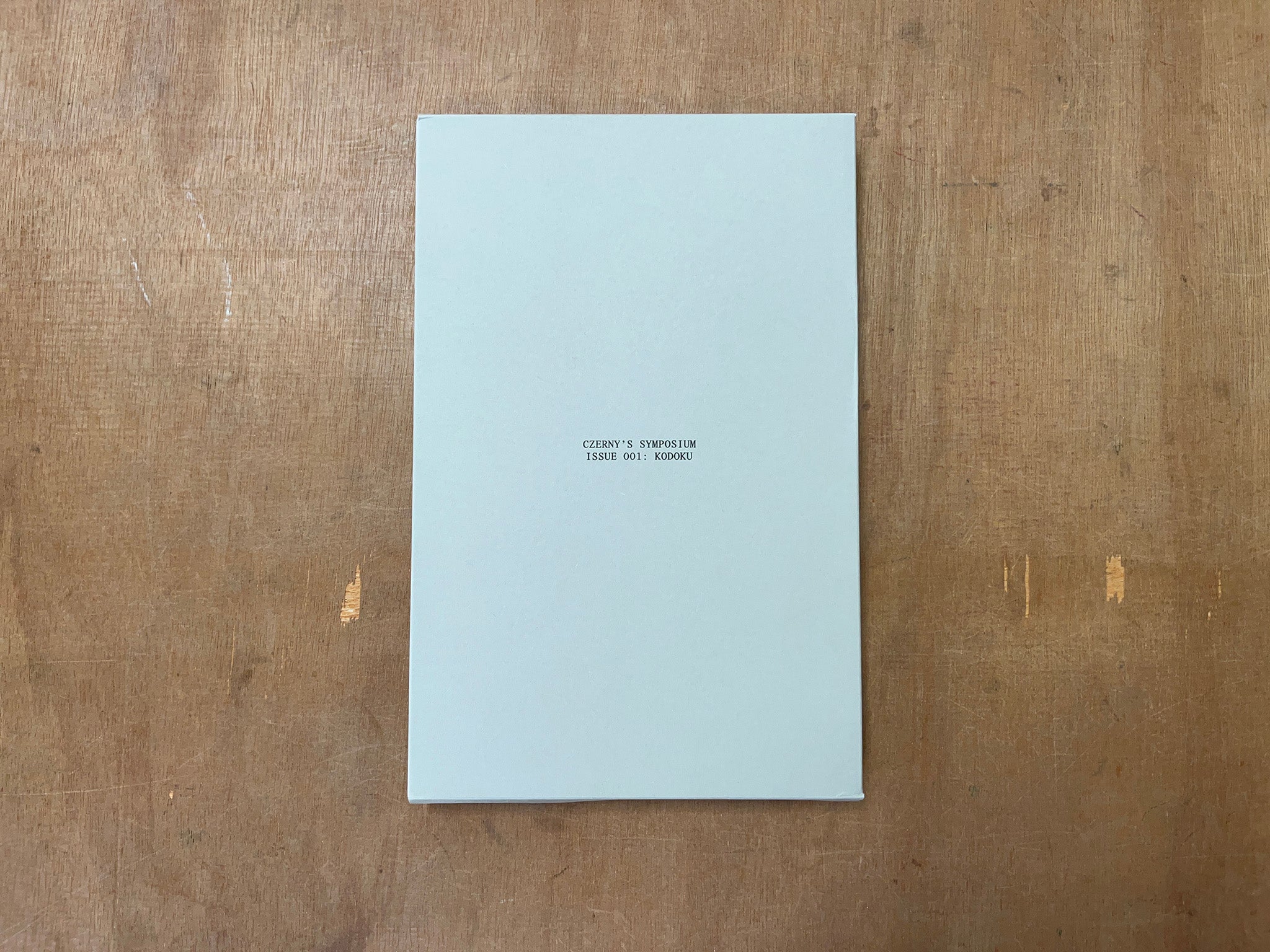 CZERNY’S SYMPOSIUM #001: KODOKU by Junpei Satyapan (Ed.)