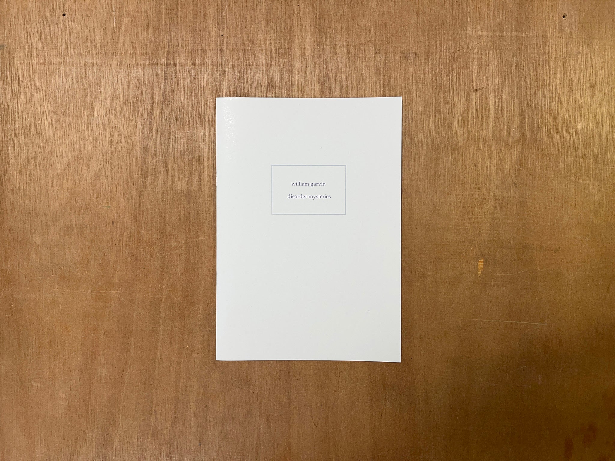 DISORDER MYSTERIES by william garvin