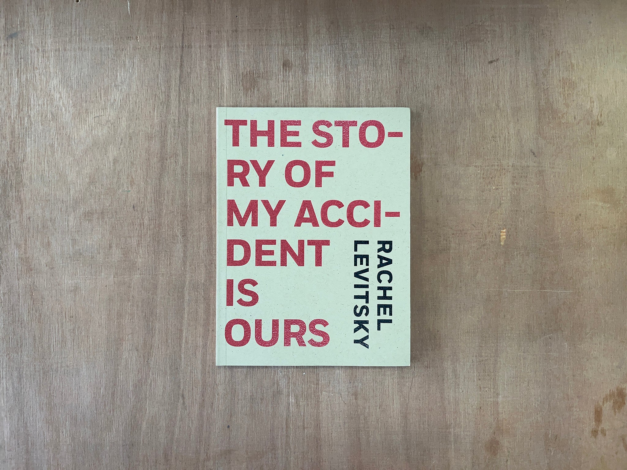 THE STORY OF MY ACCIDENT IS OURS by Rachel Levitsky