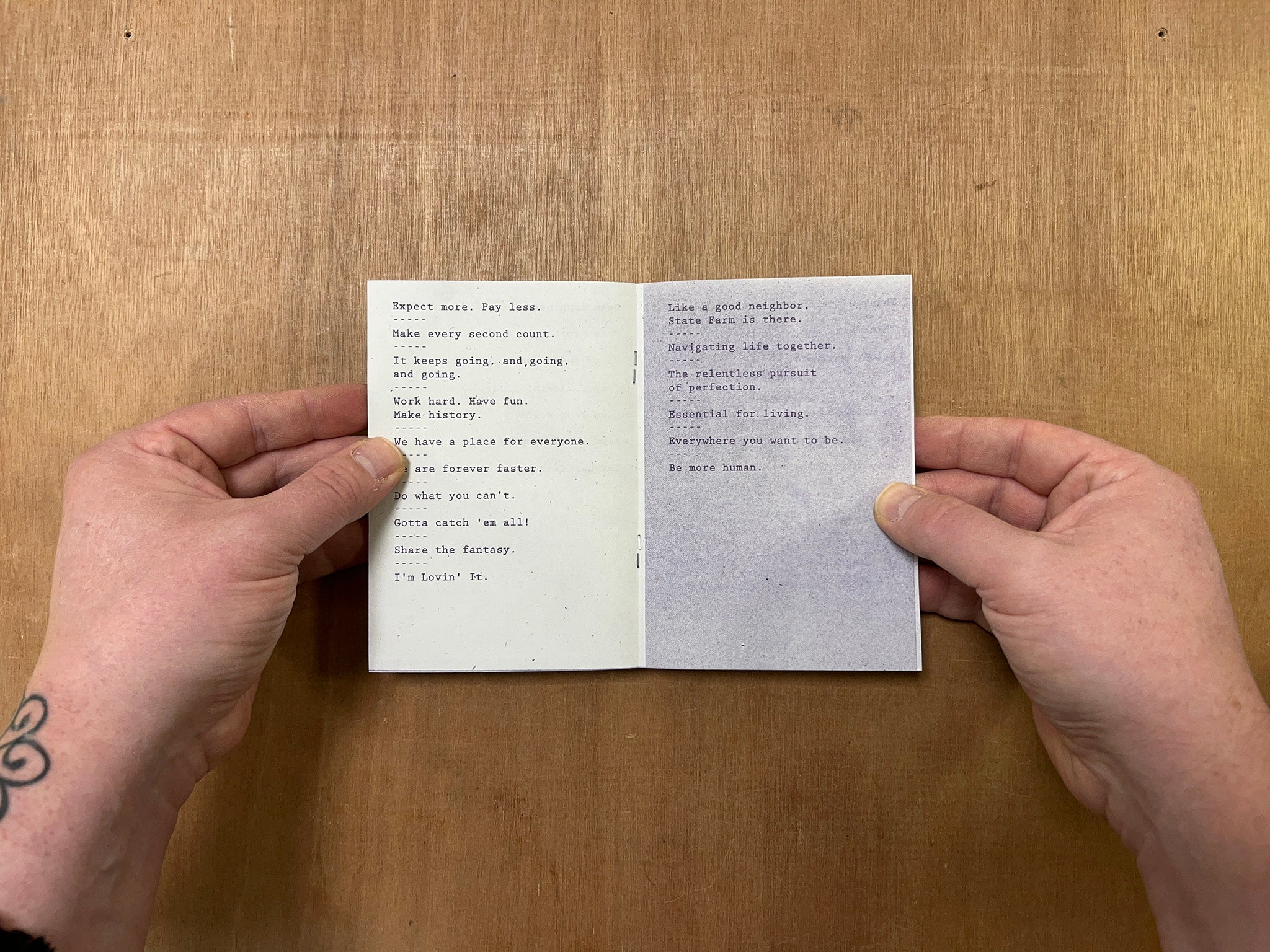 SLOGAN POEMS by Beth Xia