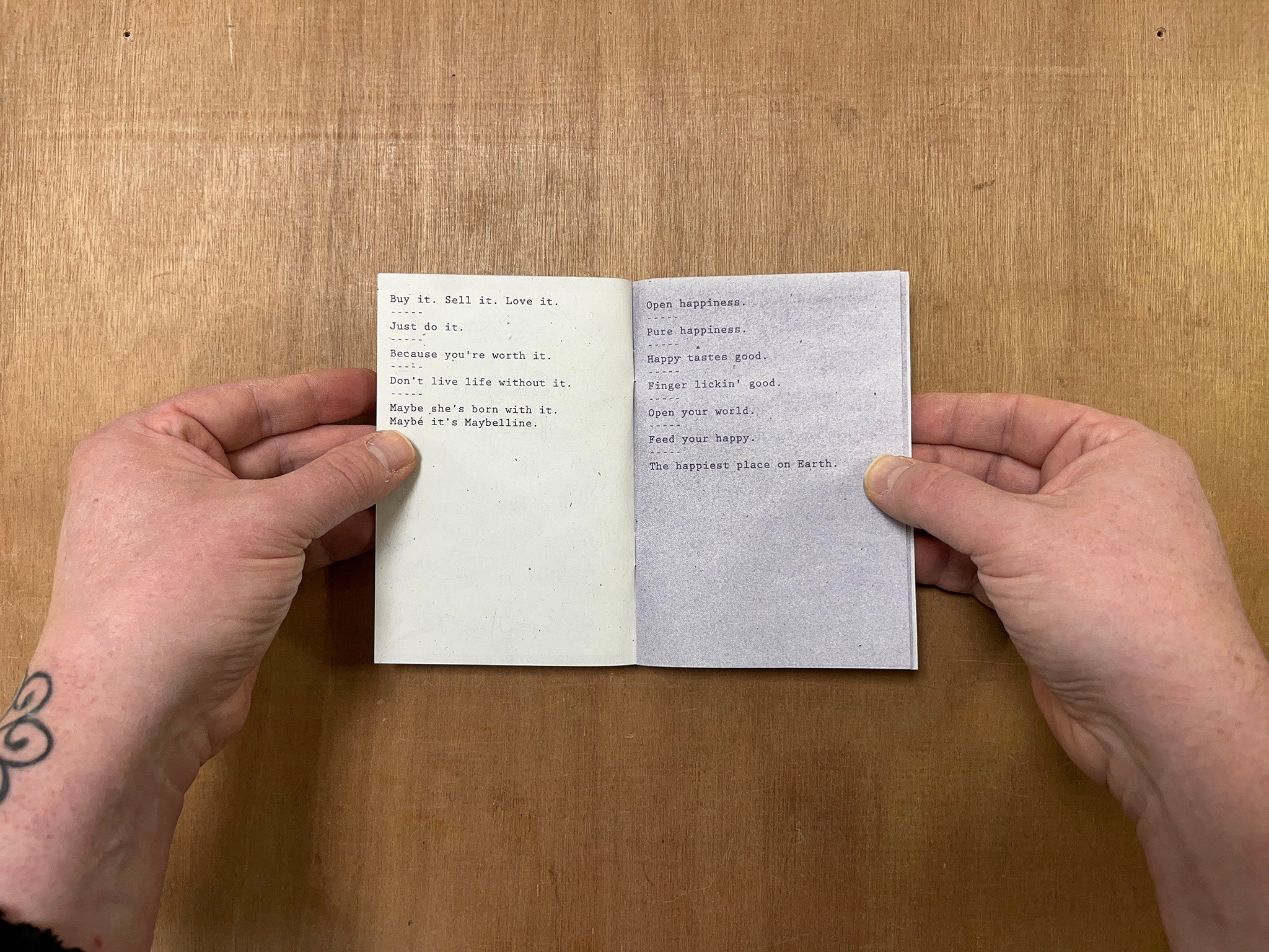 SLOGAN POEMS by Beth Xia