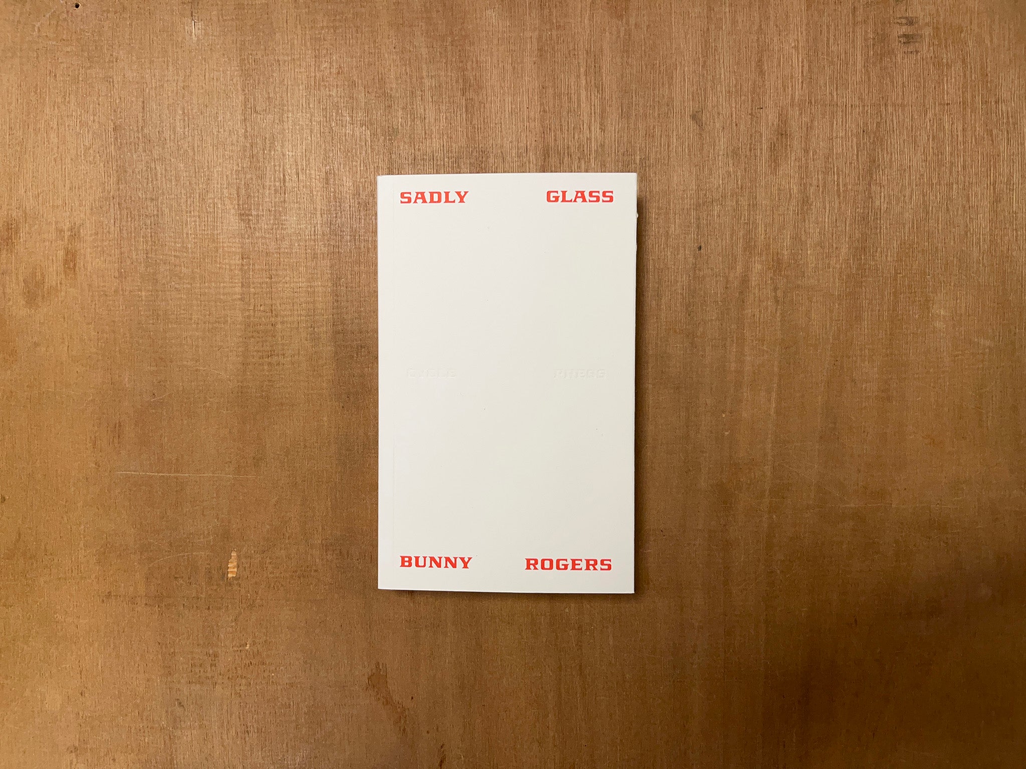 SADLY GLASS by Bunny Rogers