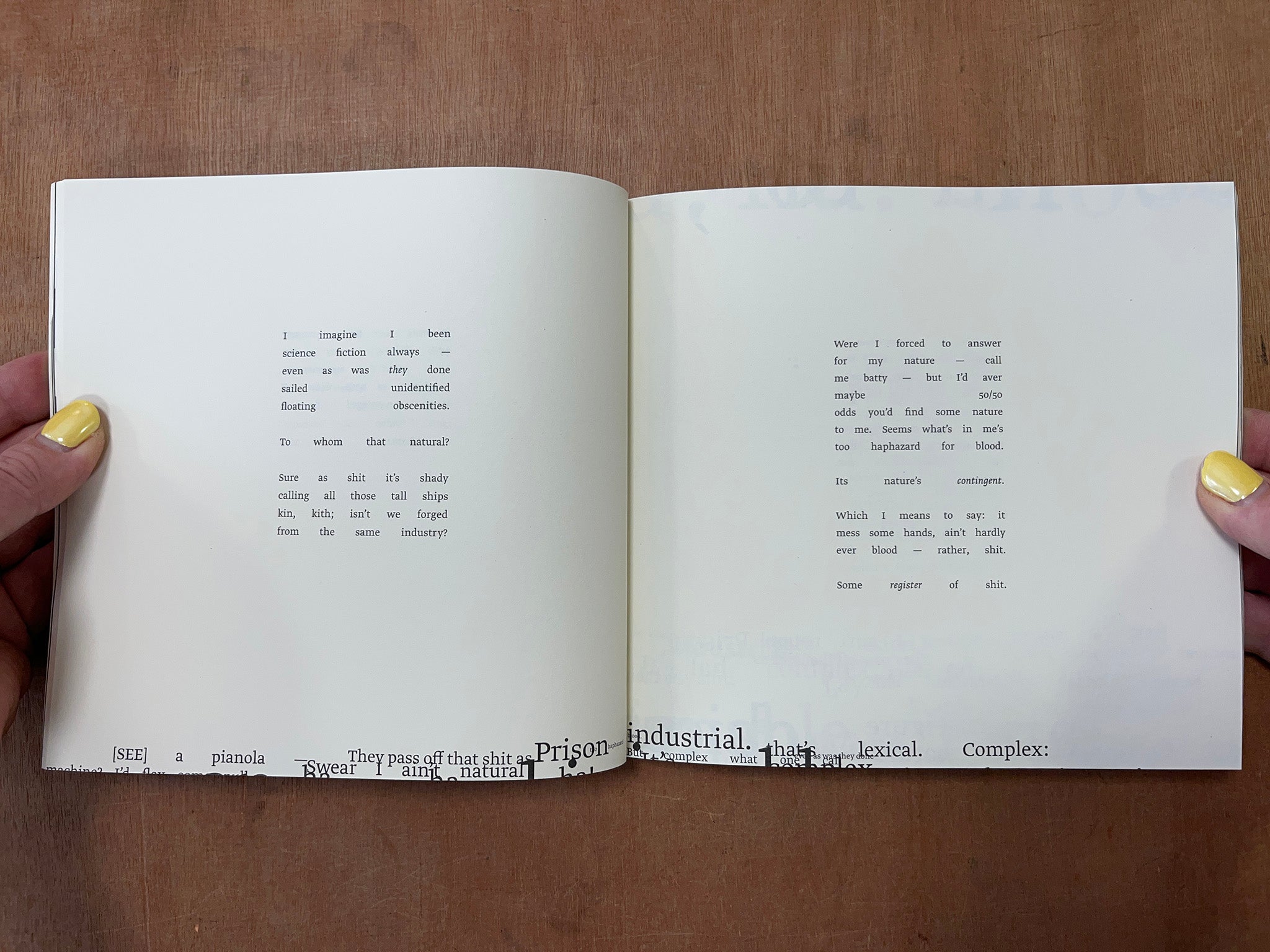 I IMAGINE I BEEN SCIENCE FICTION ALWAYS by Douglas Kearney