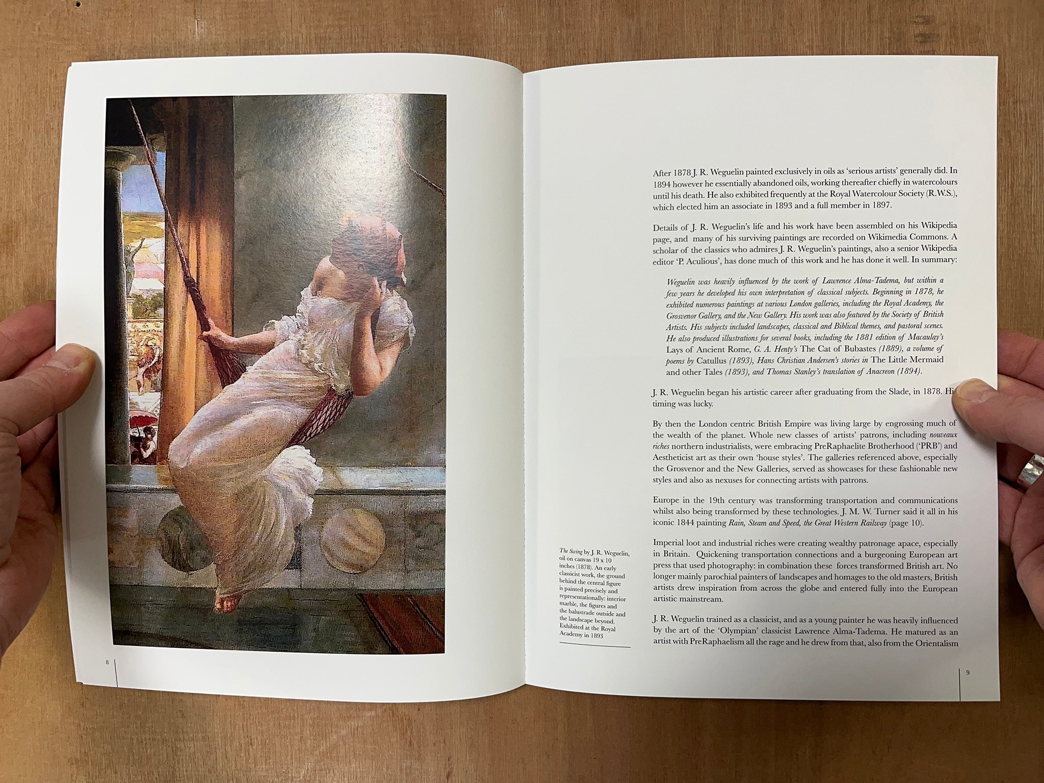 JOHN REINHARD WEGUELIN R.W.S. R.O.I. (1849 - 1927): AESTHETICISM AND DECADENCE IN FIN DE SIECLE BRITISH PAINTING by Kevin McKenzie Brown