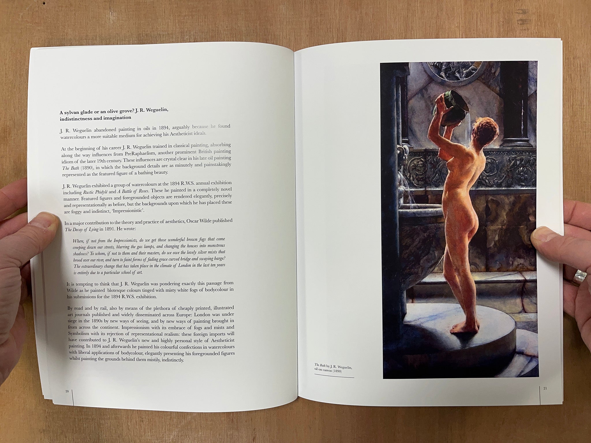 JOHN REINHARD WEGUELIN R.W.S. R.O.I. (1849 - 1927): AESTHETICISM AND DECADENCE IN FIN DE SIECLE BRITISH PAINTING by Kevin McKenzie Brown