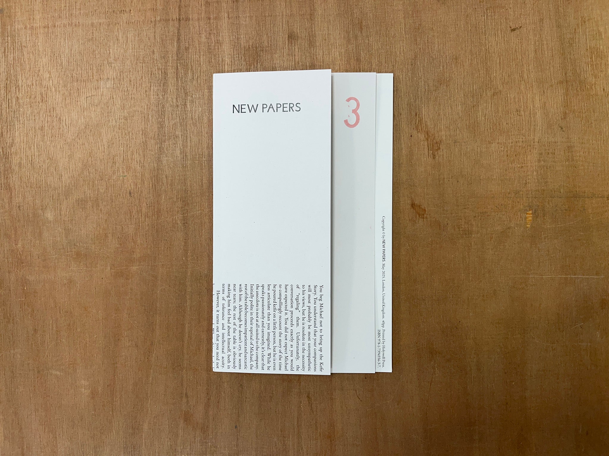NEW PAPERS 3