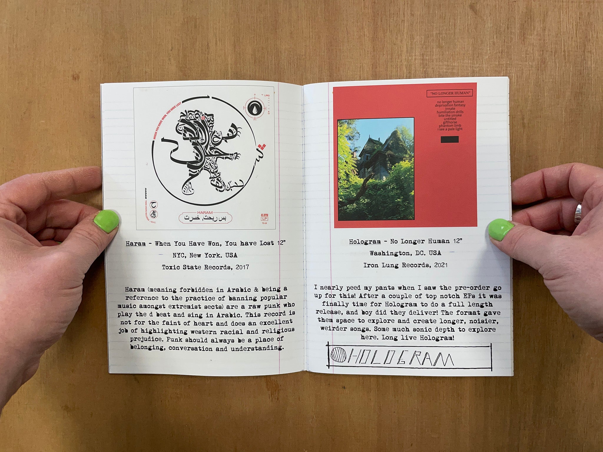 SCREAMING PUNK PLANET DOUBLE SIDED ZINE by Dave Emmerson – Good