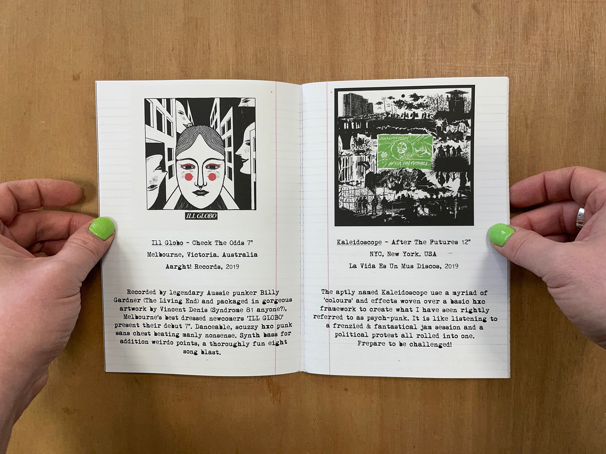 SCREAMING PUNK PLANET DOUBLE SIDED ZINE by Dave Emmerson – Good