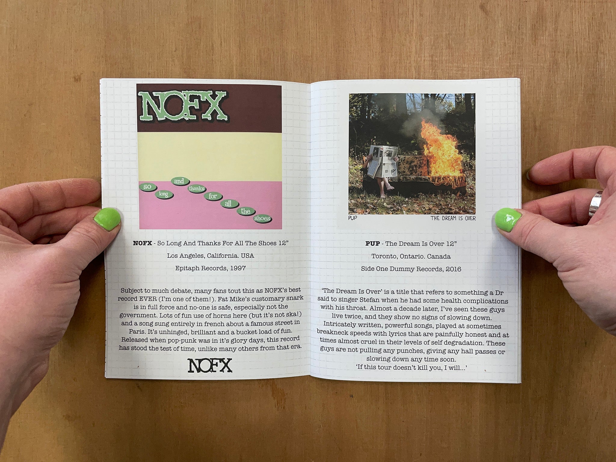 SCREAMING PUNK PLANET DOUBLE SIDED ZINE by Dave Emmerson – Good