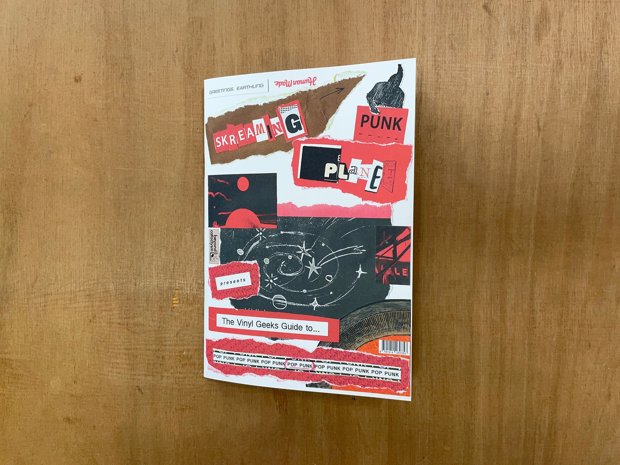 SCREAMING PUNK PLANET DOUBLE SIDED ZINE by Dave Emmerson – Good