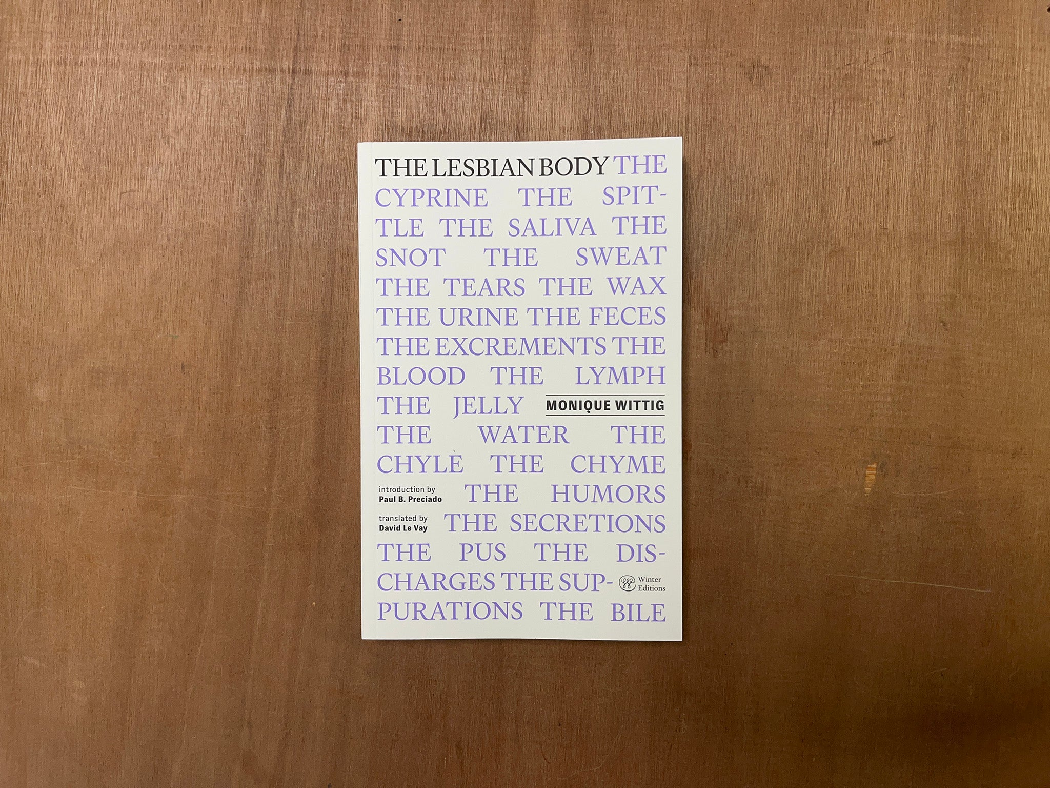 THE LESBIAN BODY by Monique Wittig