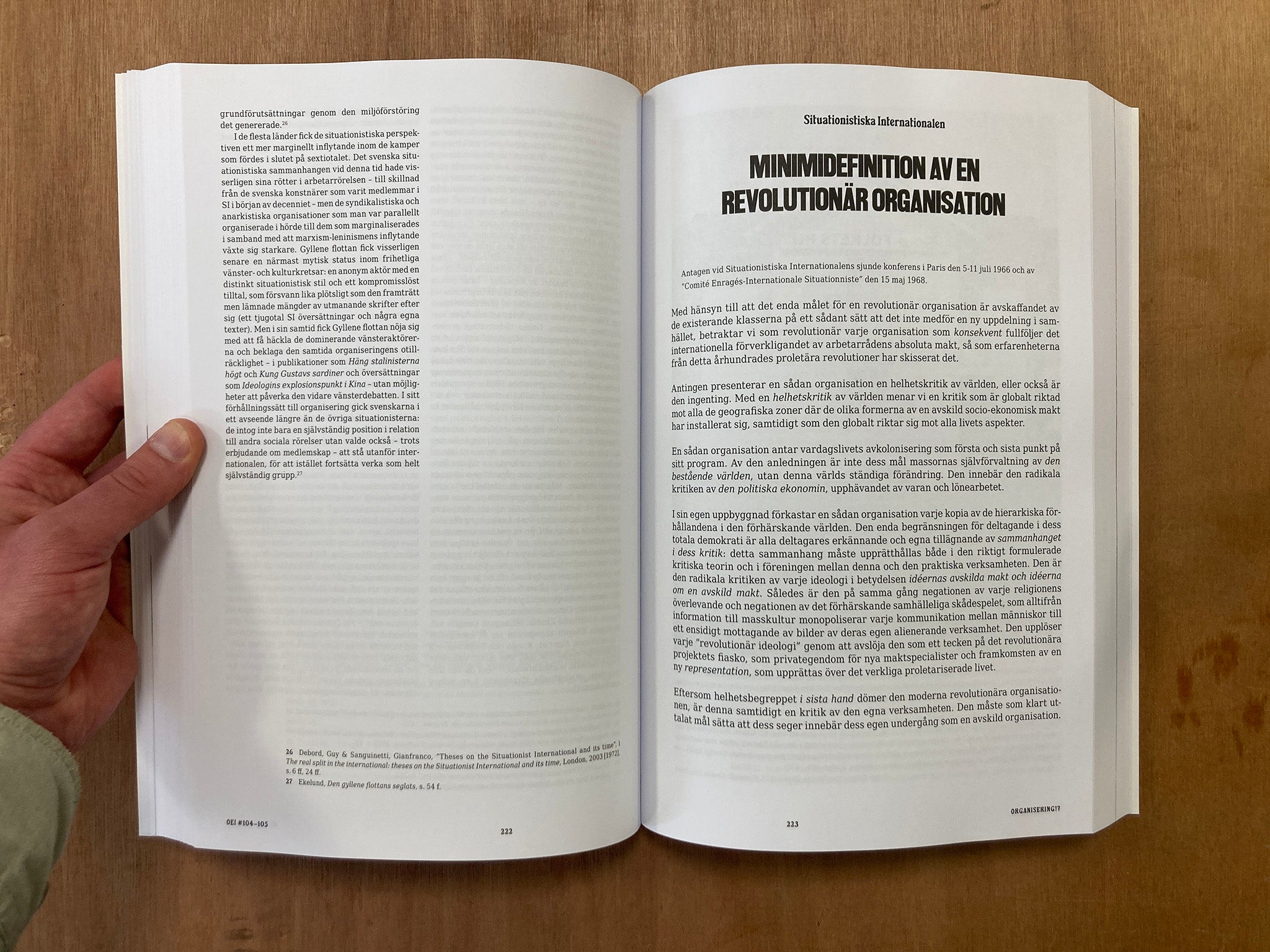 OEI # 104–105: ORGANISERING!? RUM FÖR KULTUR: FOLKETS HUS, KULTURHUS, PUBLICERINGSPRAKTIKER (ORGANIZATION!? ROOM FOR CULTURE: THE PEOPLE'S HOUSE, CULTURE HOUSE, PUBLICATION PRACTICES)