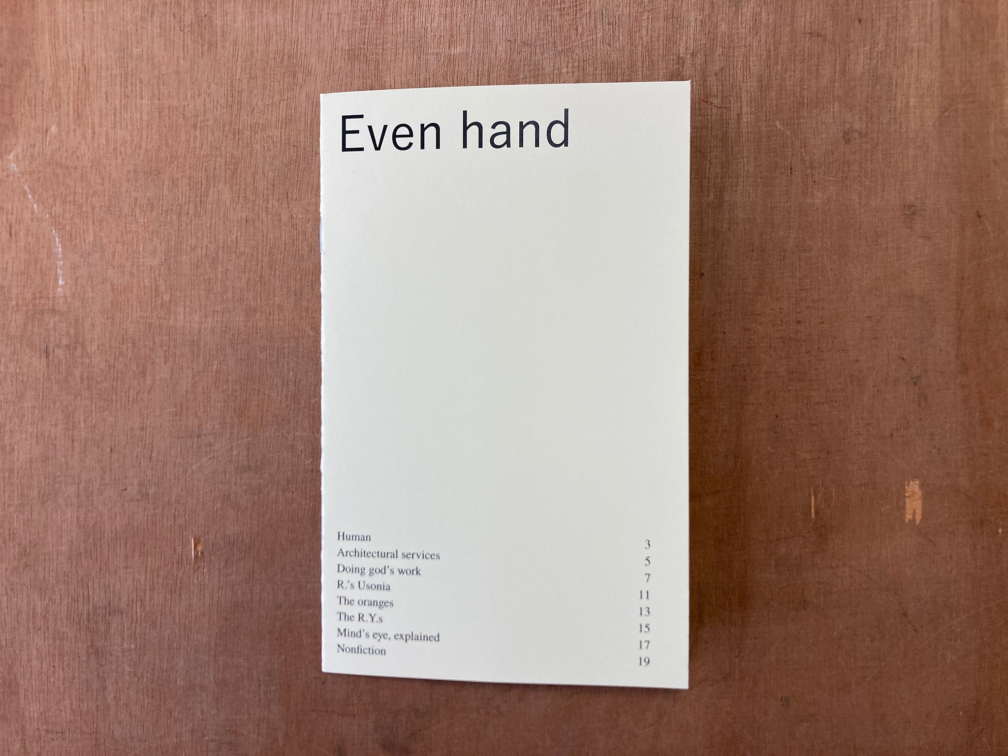 EVEN HAND by Évita Yumul