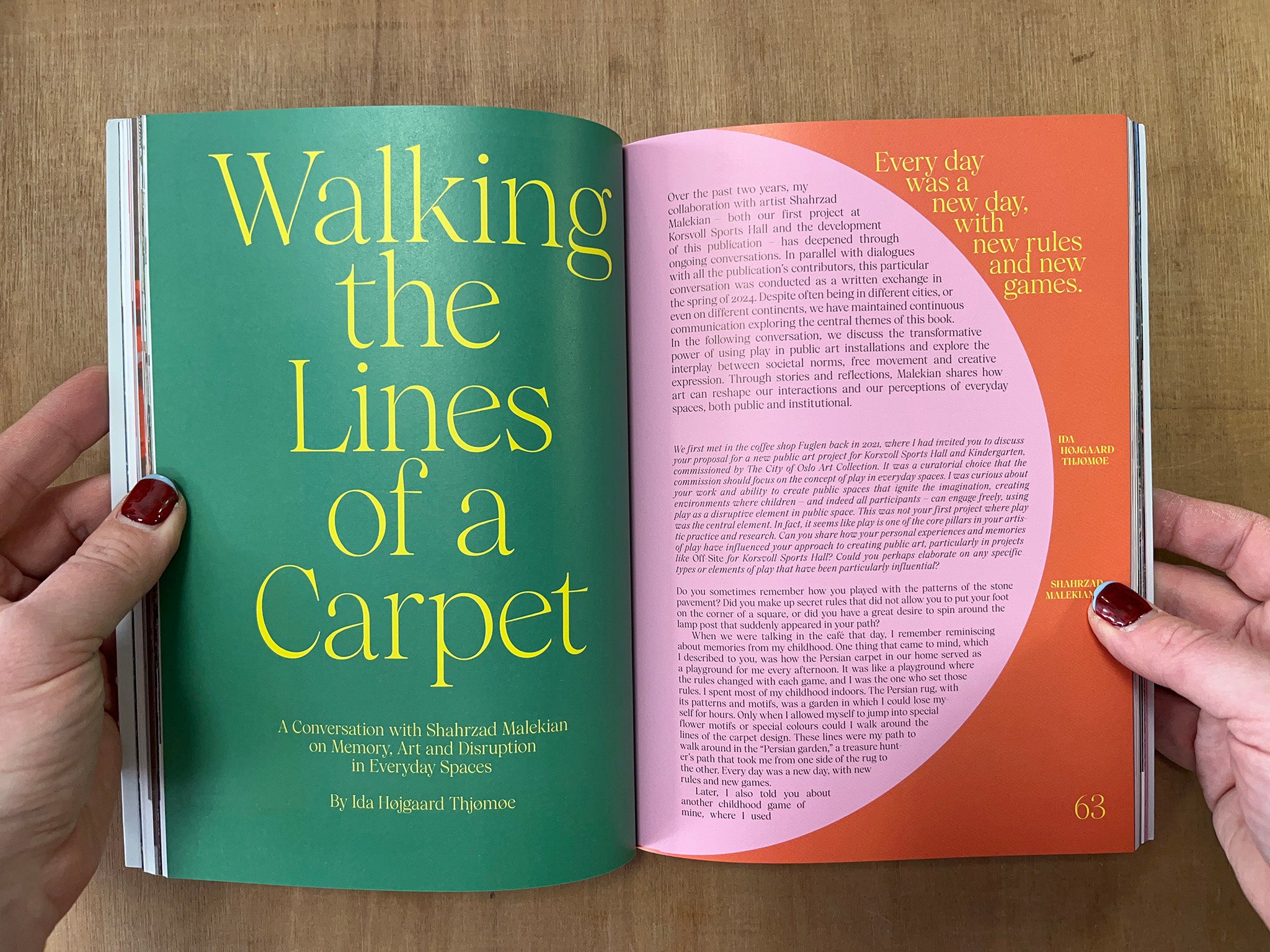 BREAKING GROUND WITH PLAY: SHAHRZAD MALEKIAN'S ARTISTIC PRACTICE AND BEYOND by Ida Højgaard Thjømøe (Ed.)
