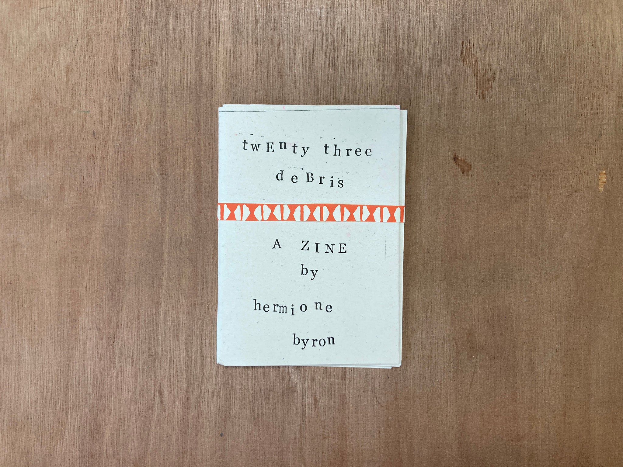 TWENTY-THREE DEBRIS by Hermione Byron