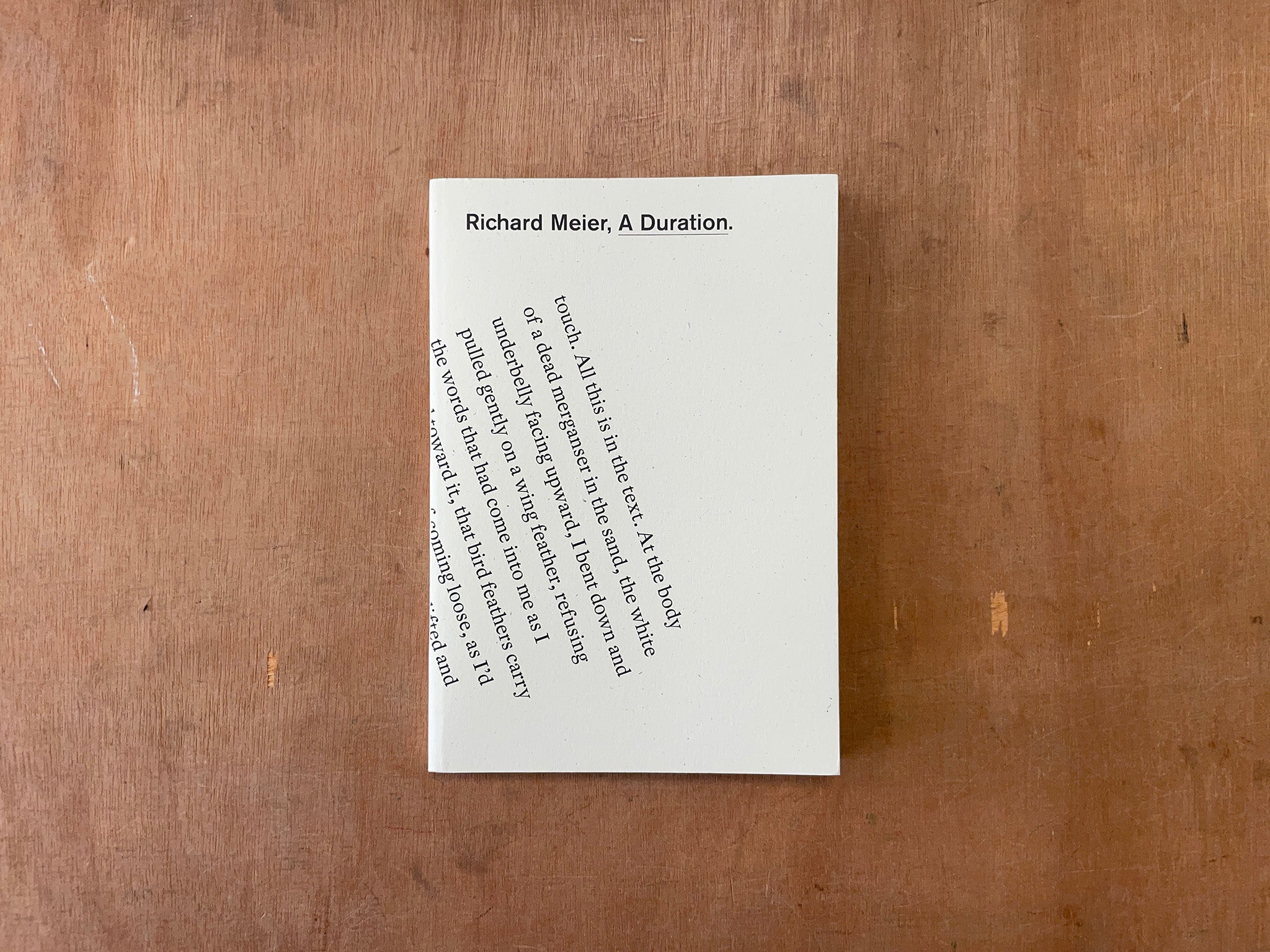 A DURATION by Richard Meier