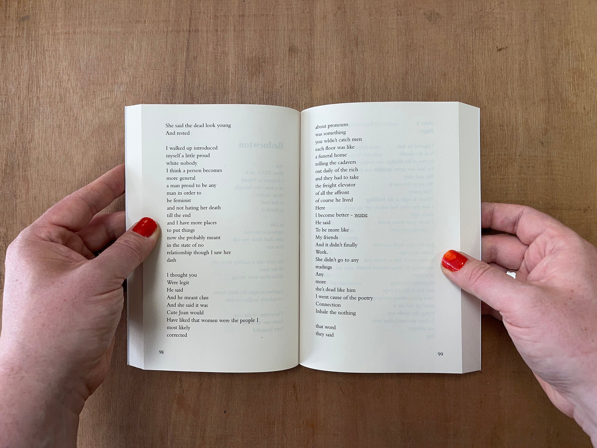 A “WORKING LIFE” by Eileen Myles