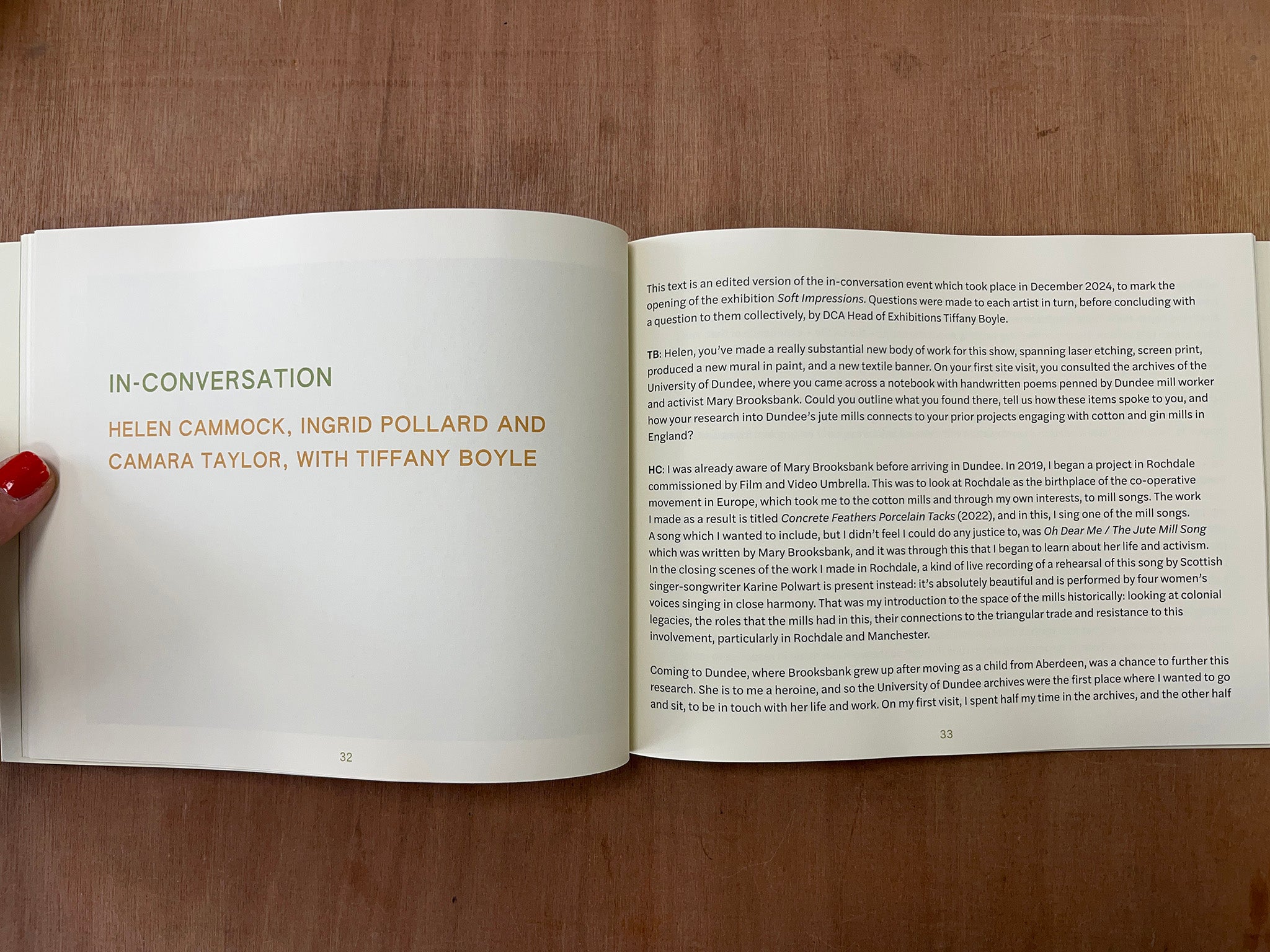 SOFT IMPRESSIONS by Helen Cammock, Ingrid Pollard & Camara Taylor