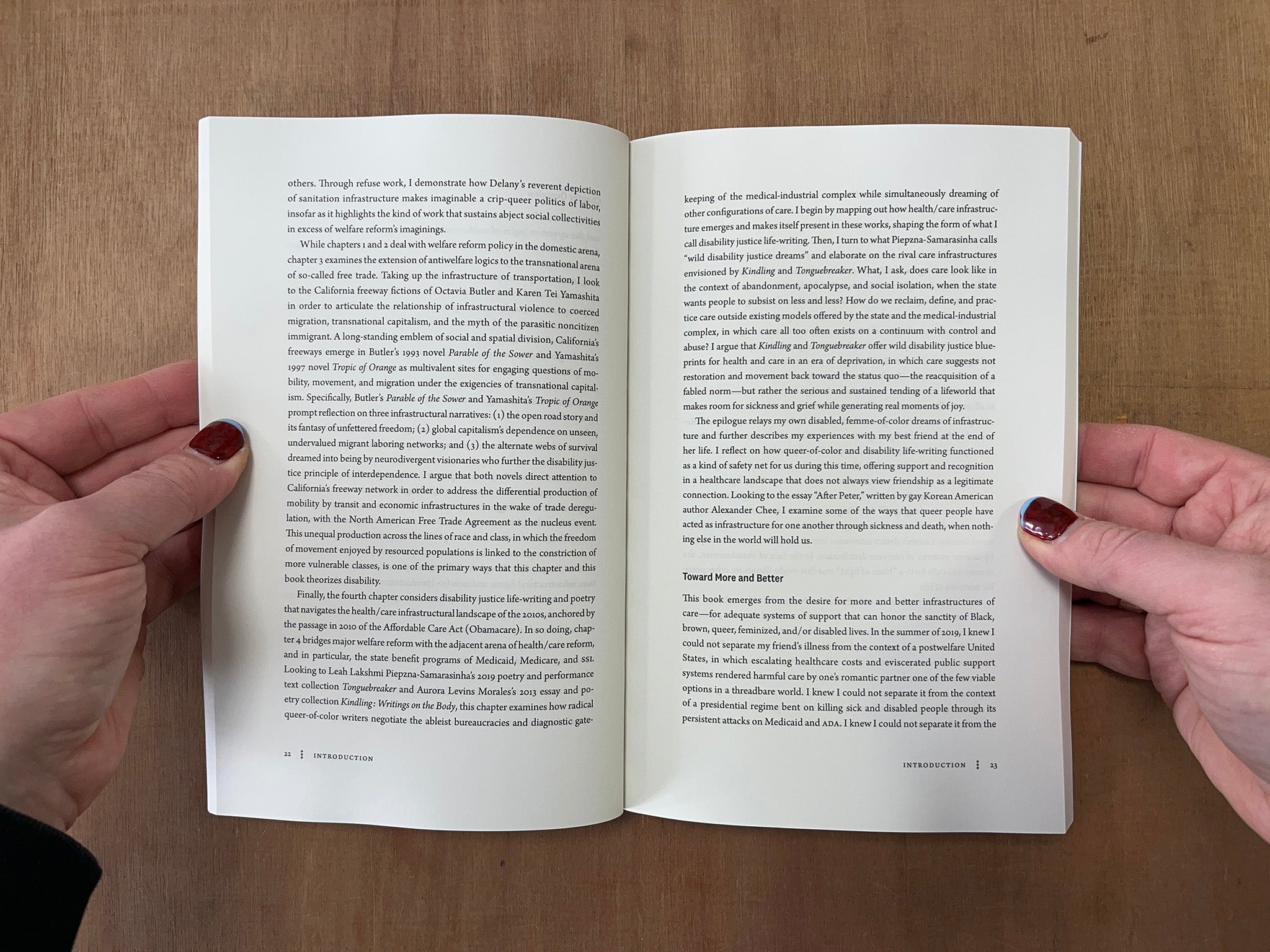 CARE AT THE END OF THE WORLD: DREAMING OF INFRASTRUCTURE IN CRIP-OF-COLOR WRITING by Jina B. Kim