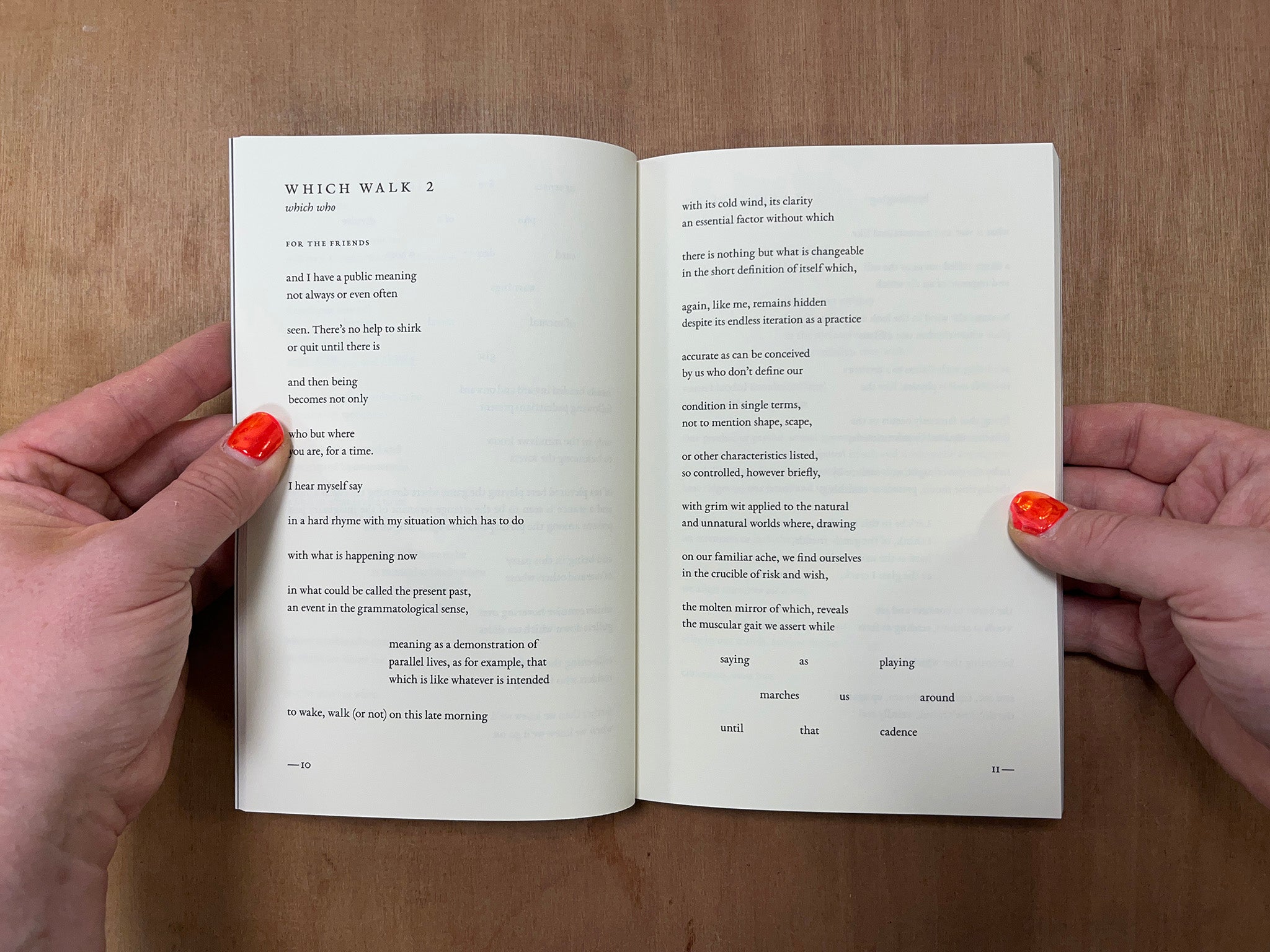 WHICH WALKS by Laura Moriarty