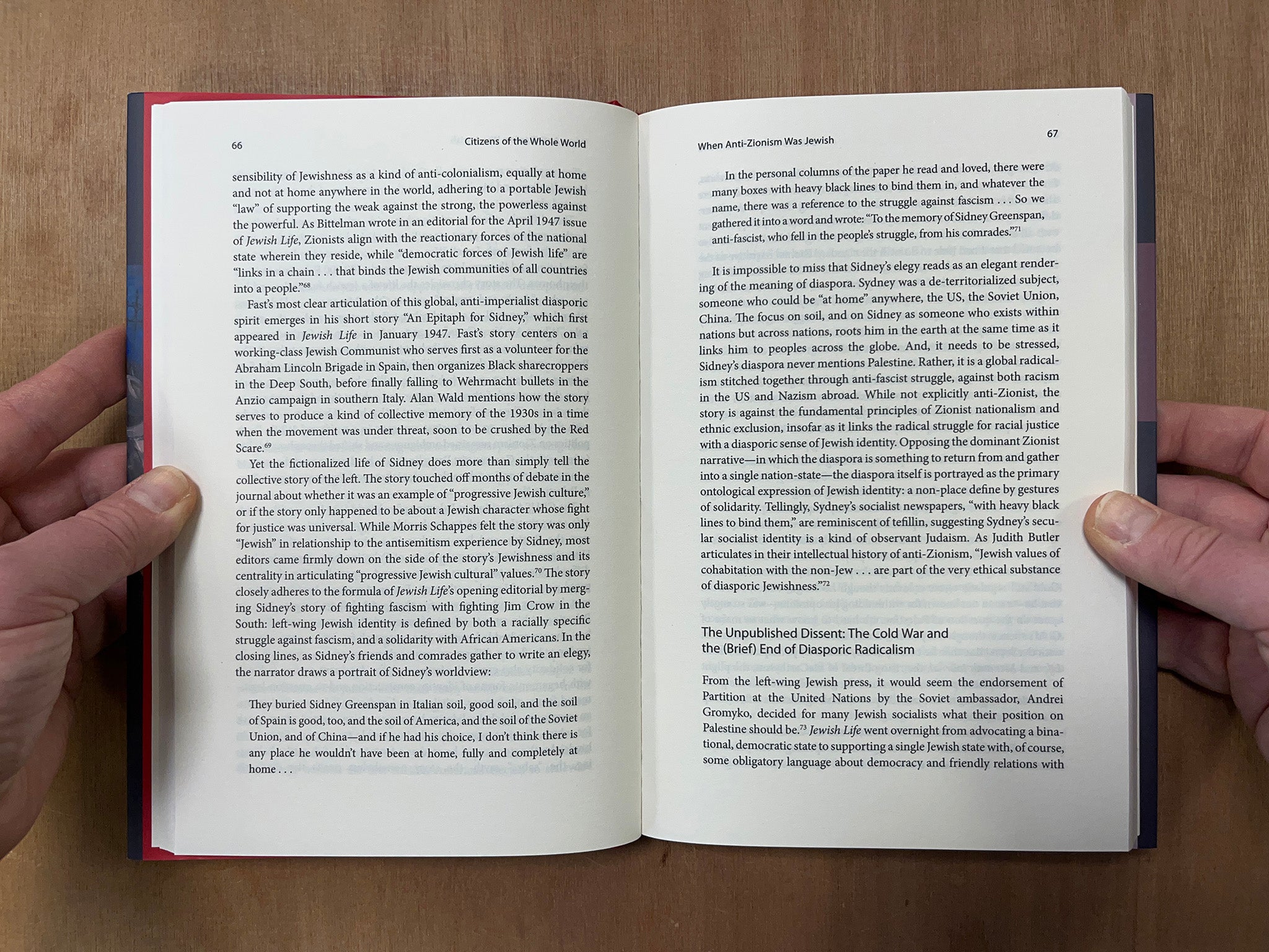 CITIZENS OF THE WHOLE WORLD: ANTI-ZIONISM AND THE CULTURES OF THE AMERICAN JEWISH LEFT by Benjamin Balthaser