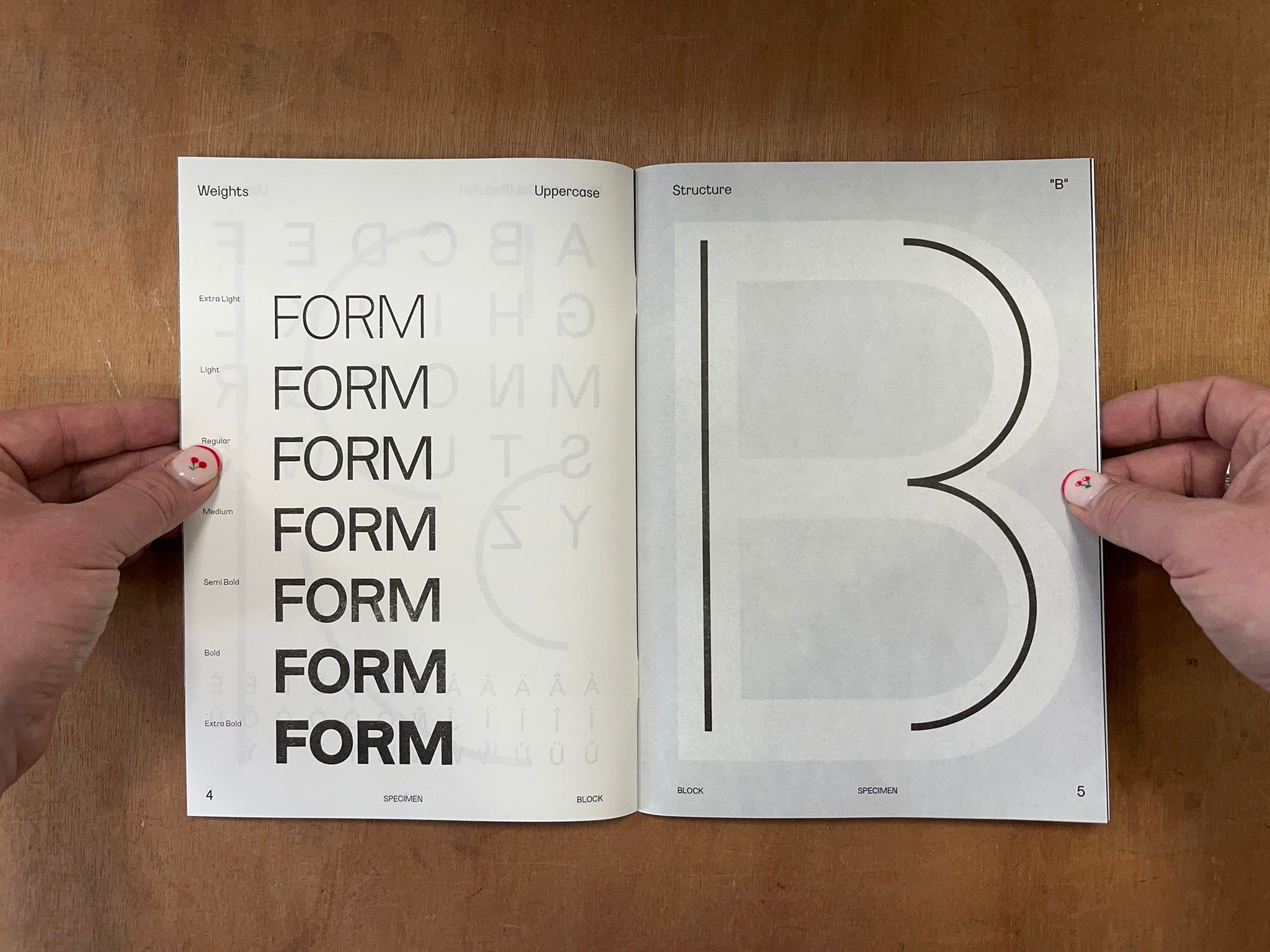 BLOCK TYPE SPECIMEN by Nikos Ho