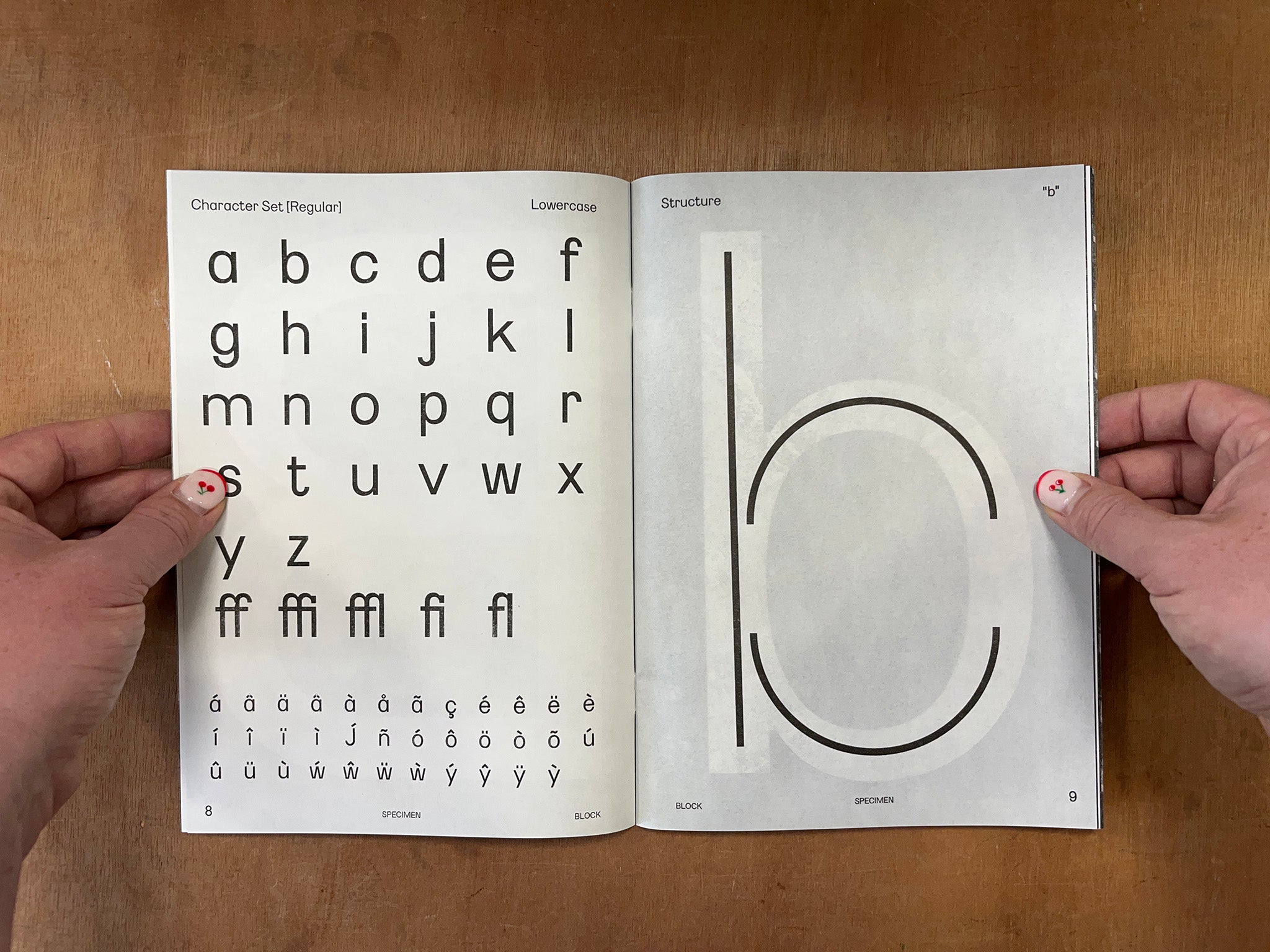 BLOCK TYPE SPECIMEN by Nikos Ho