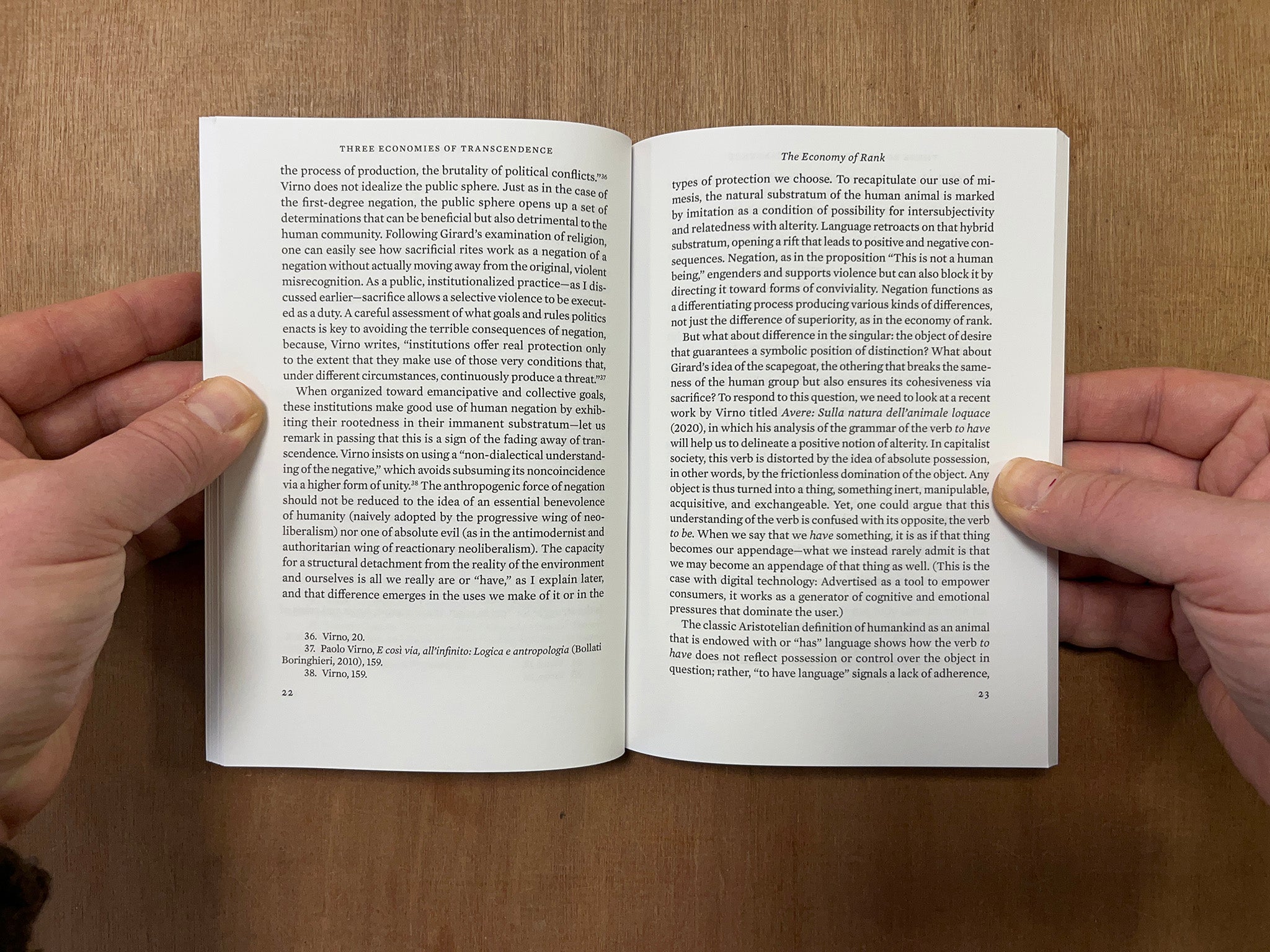 THREE ECONOMIES OF TRANSCENDENCE by Andrea Righi