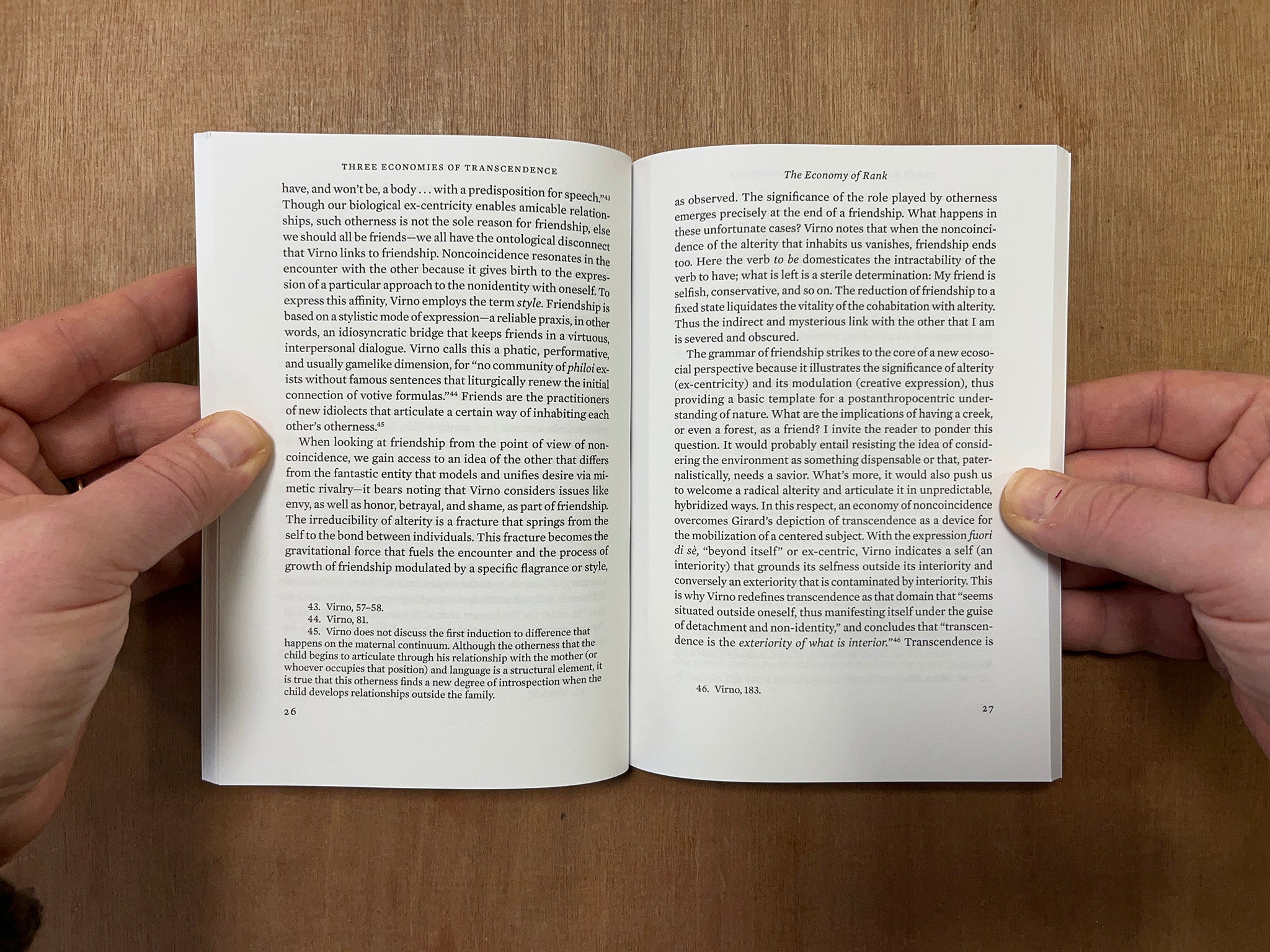 THREE ECONOMIES OF TRANSCENDENCE by Andrea Righi