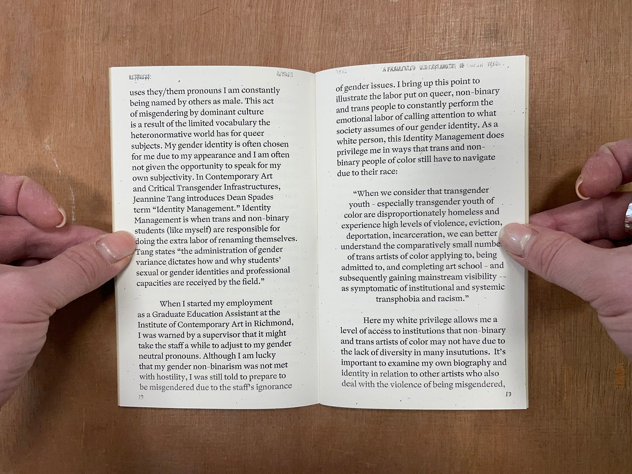 MESSINESS: A FRAGMENTED UNDERSTANDING OF QUEER THEORY by Be Oakley ...