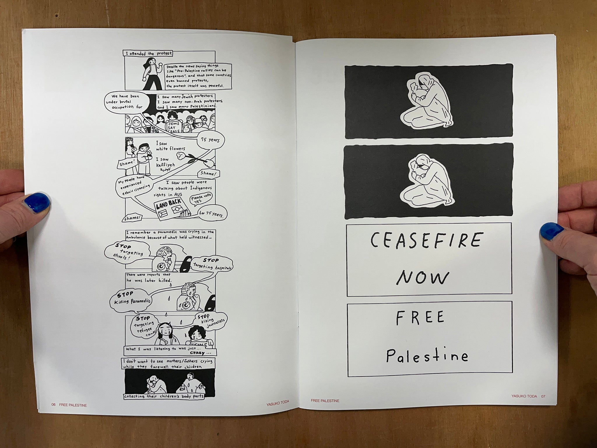 FREE PALESTINE by Yasuko Toda