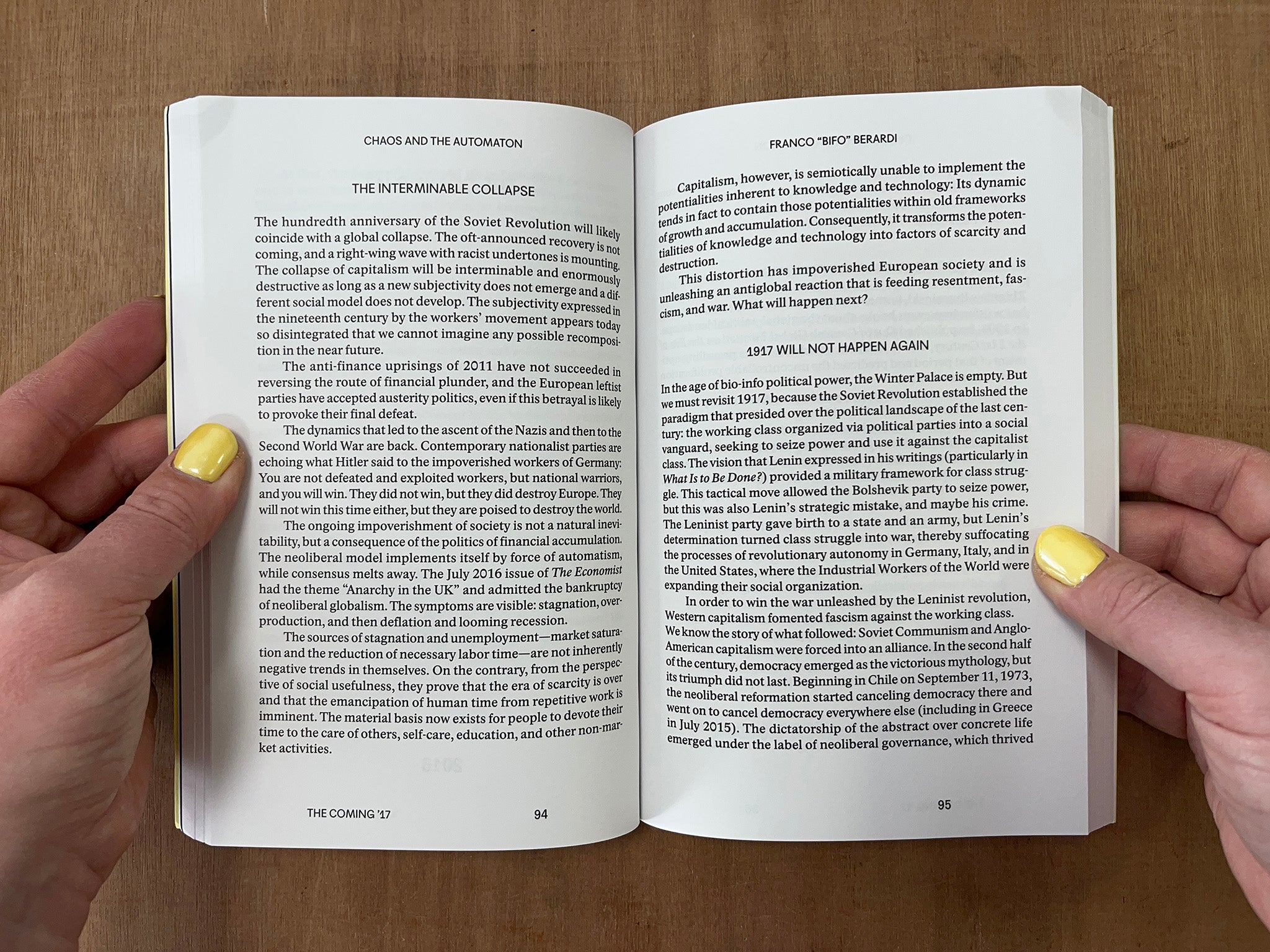 CHAOS AND THE AUTOMATON by Franco “Bifo” Berardi