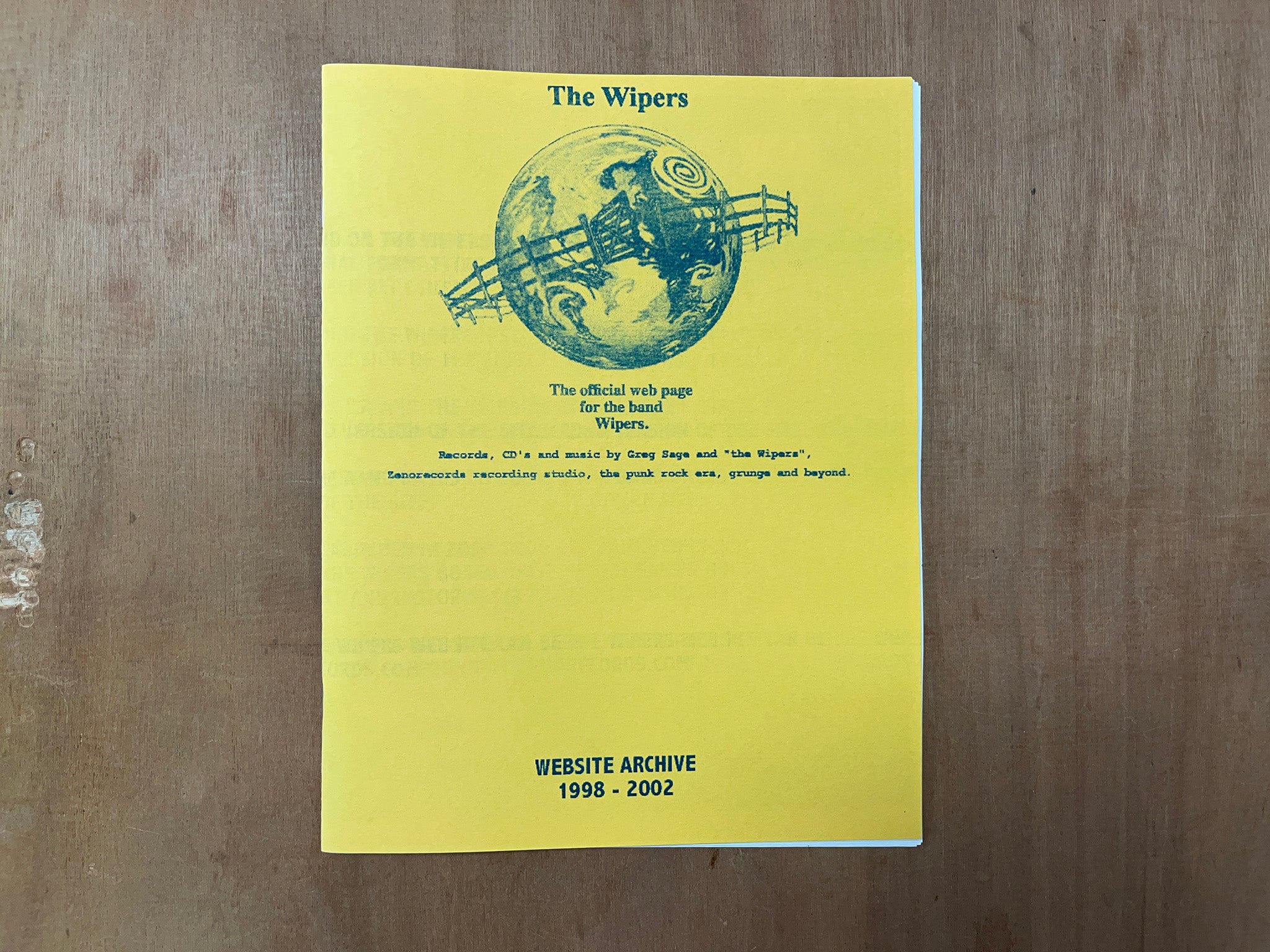 THE WIPERS WEBSITE ARCHIVE 1998 – 2001