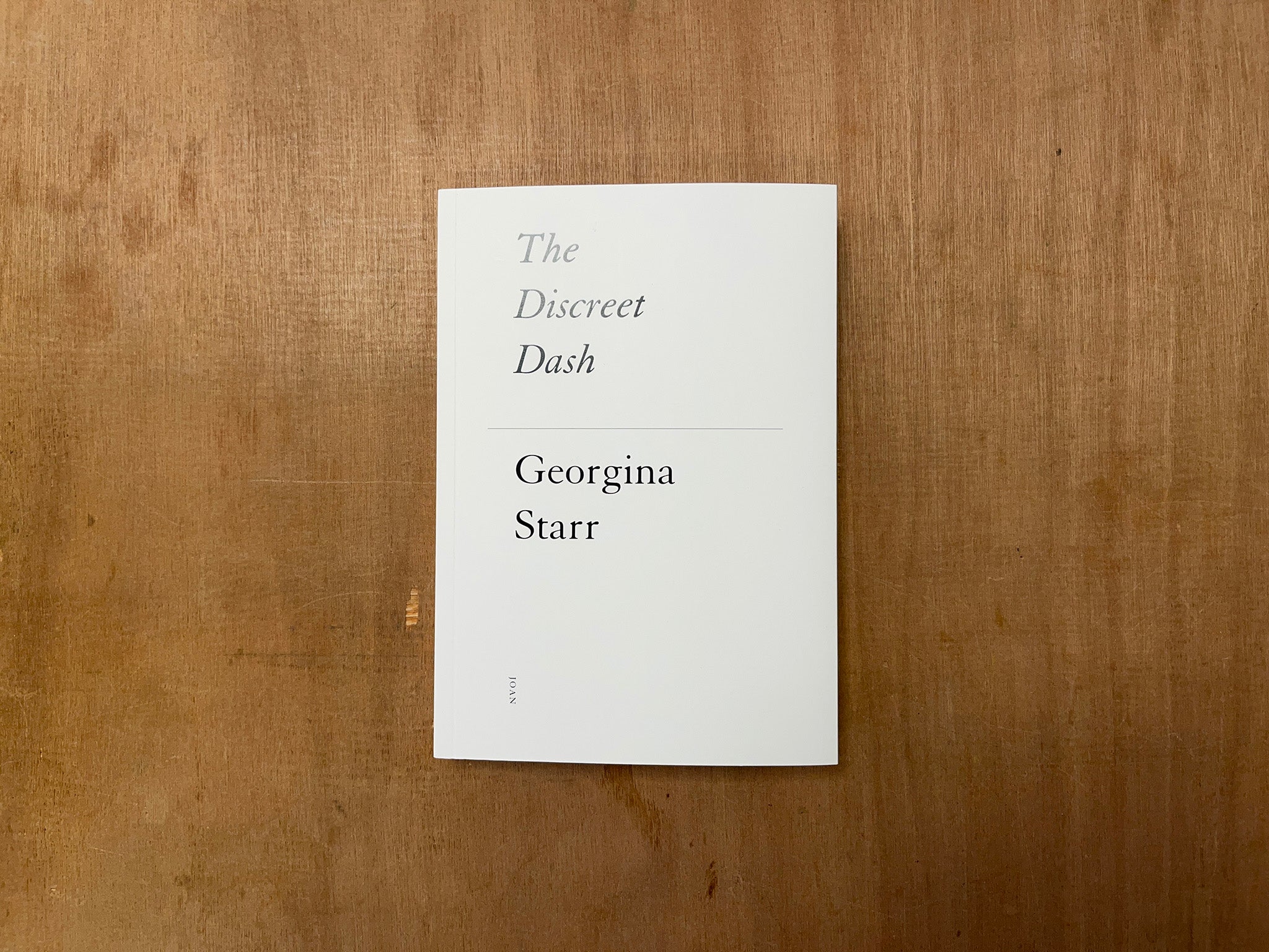 THE DISCREET DASH by Georgina Starr