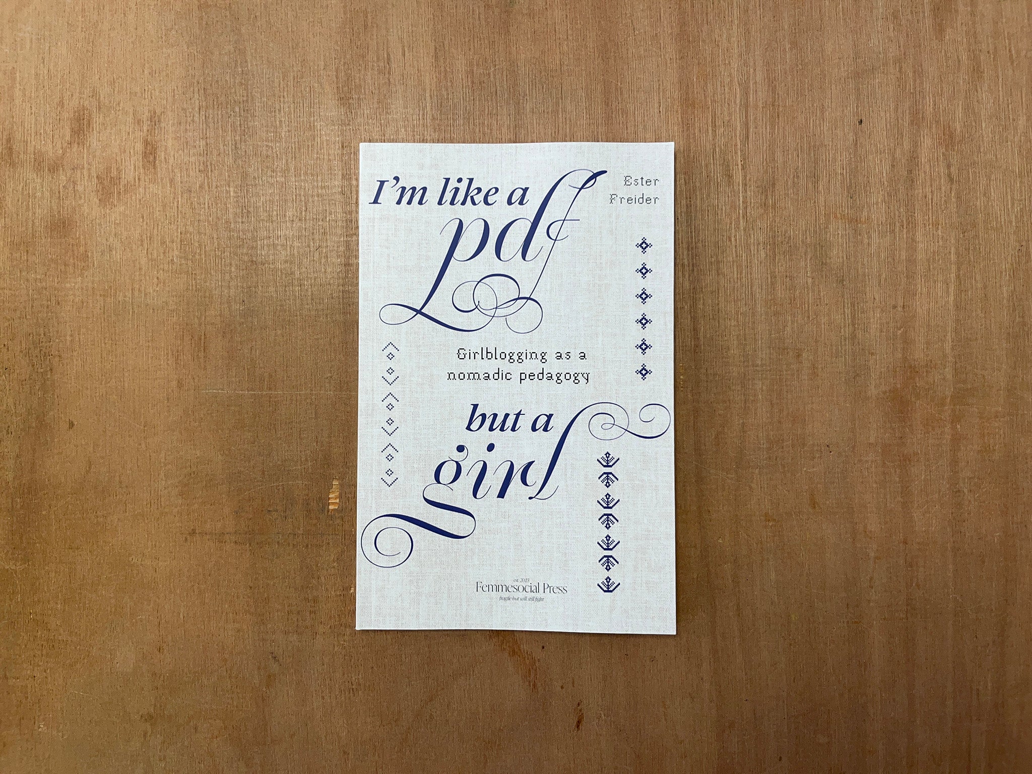 I'M LIKE A PDF BUT A GIRL by Ester Freider