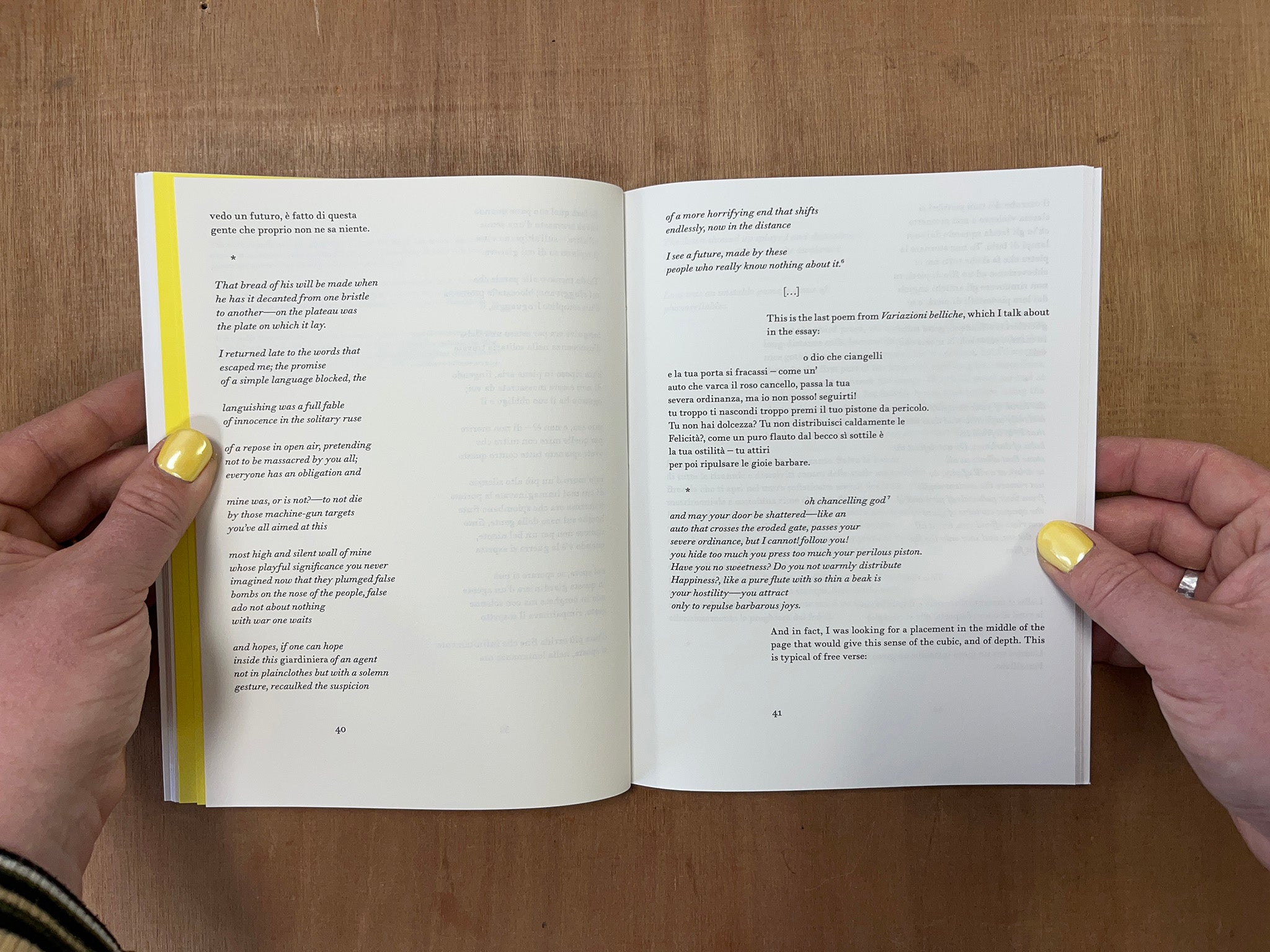 THE YELLOW PAPERS 7: DELIRIOUS VERSE by Amelia Rosselli