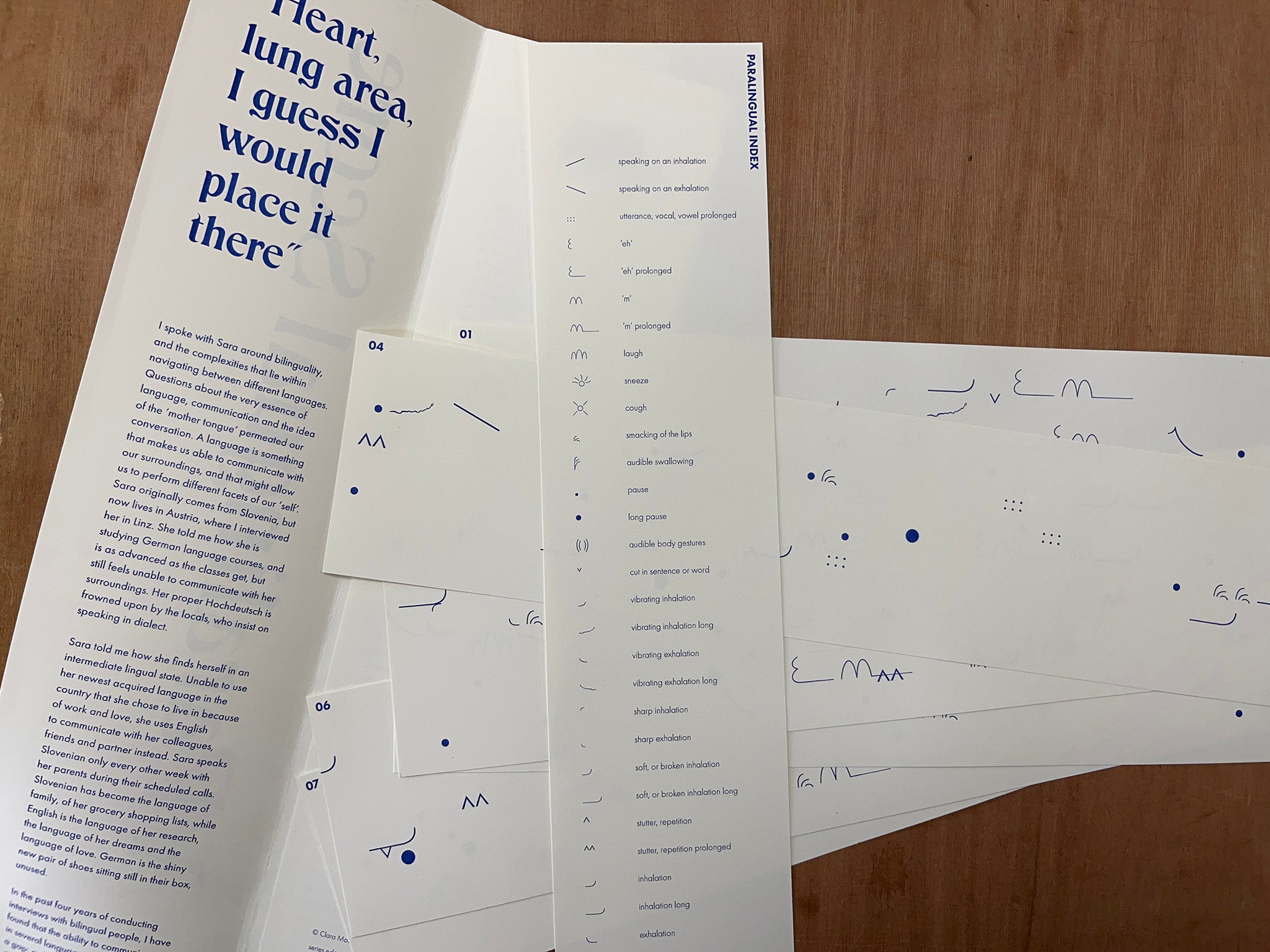 A PARALINGUAL SCORE by Clara Mosconi