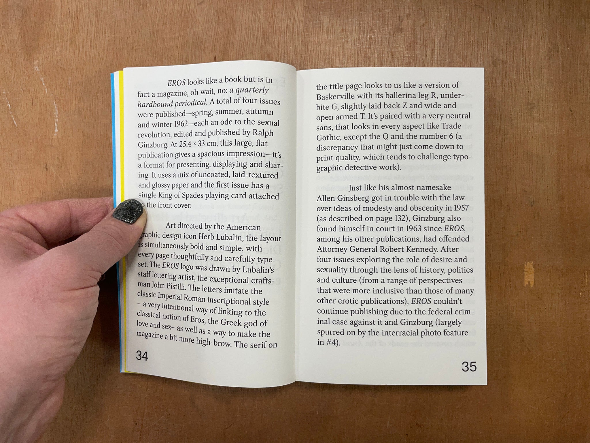 NOTES ON BOOK DESIGN by Siri Lee Lindskrog & Amanda-Li Kollberg
