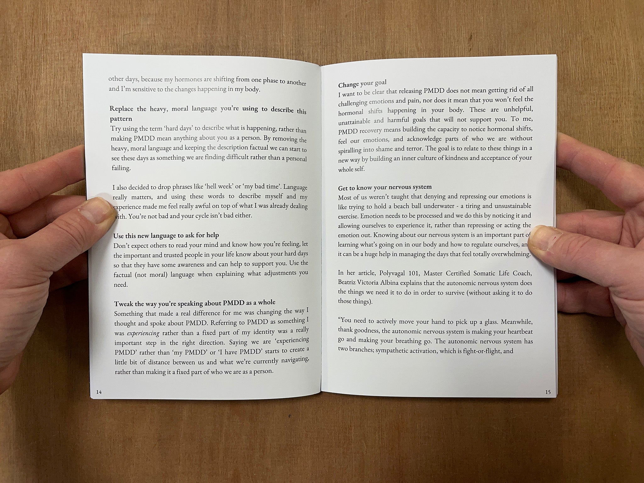 A GUIDE TO REFRAMING AND RELEASING PMDD: PRACTISING MOMENTS OF DELIBERATE DE-SHAMING by Sophie Willow