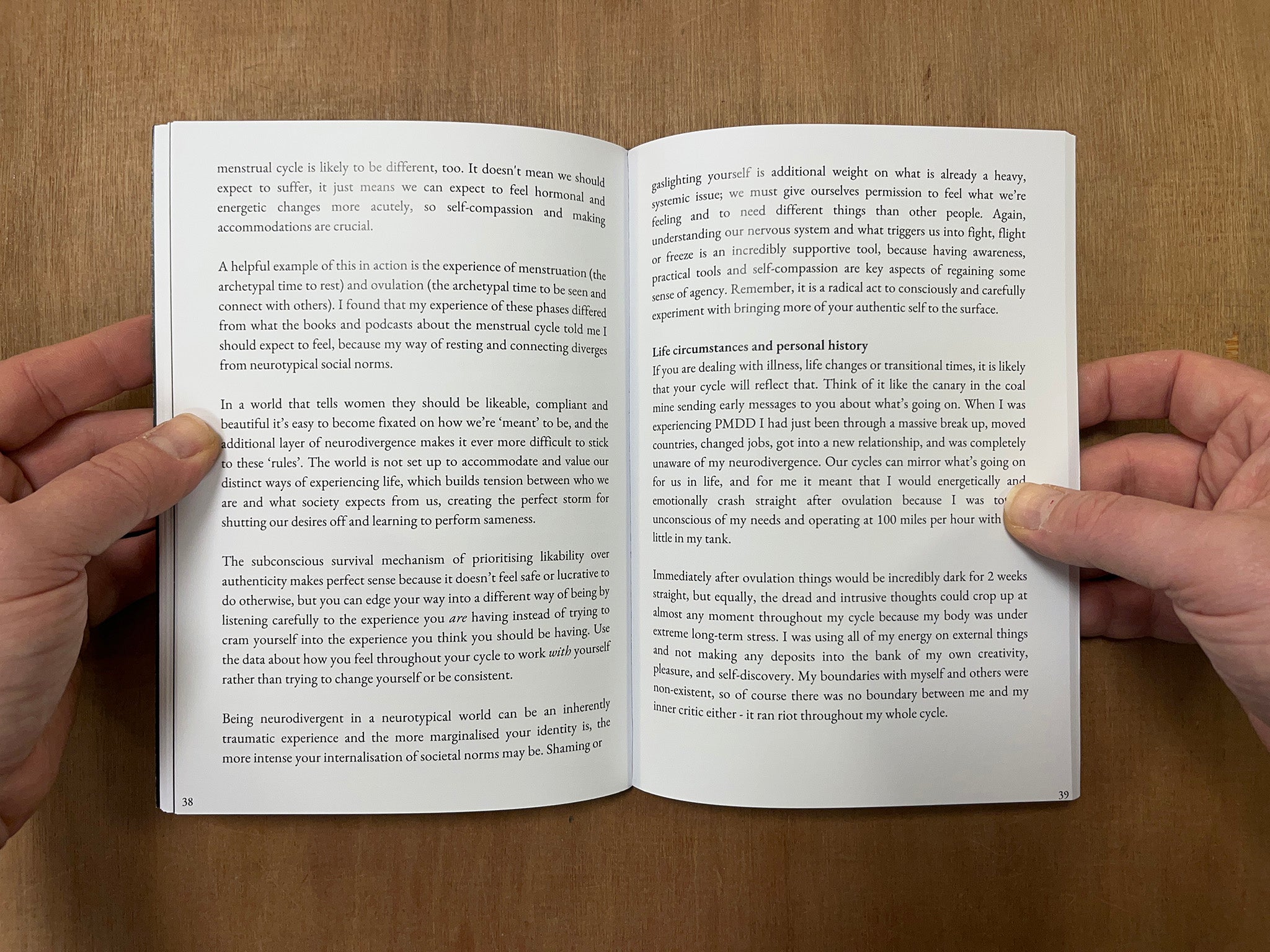 A GUIDE TO REFRAMING AND RELEASING PMDD: PRACTISING MOMENTS OF DELIBERATE DE-SHAMING by Sophie Willow