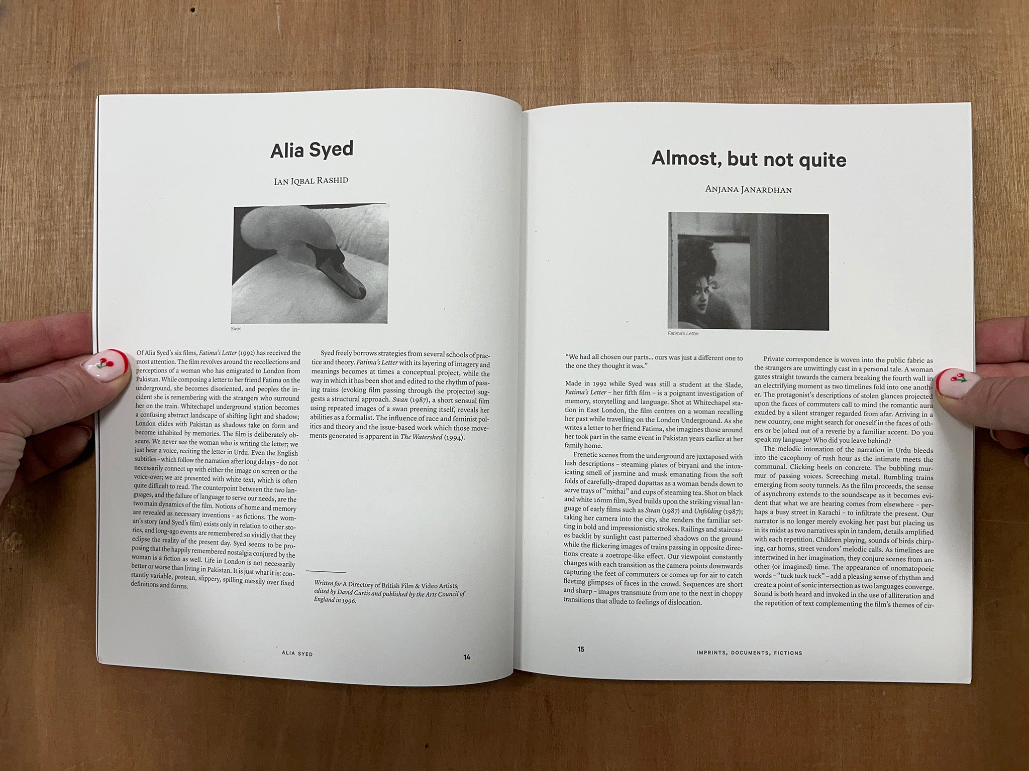 ALIA SYED: IMPRINTS, DOCUMENTS, FICTIONS Edited by María Palacios Cruz