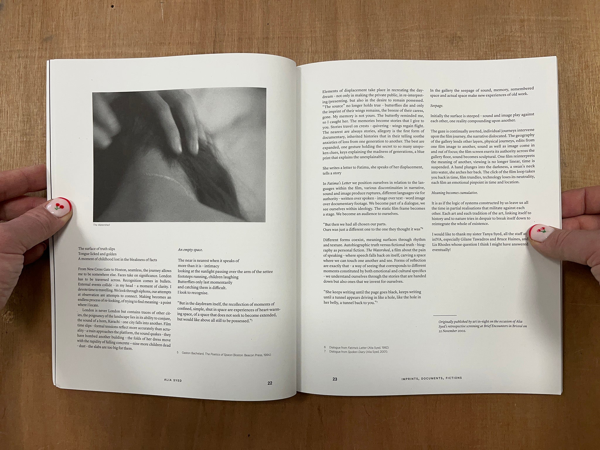 ALIA SYED: IMPRINTS, DOCUMENTS, FICTIONS Edited by María Palacios Cruz