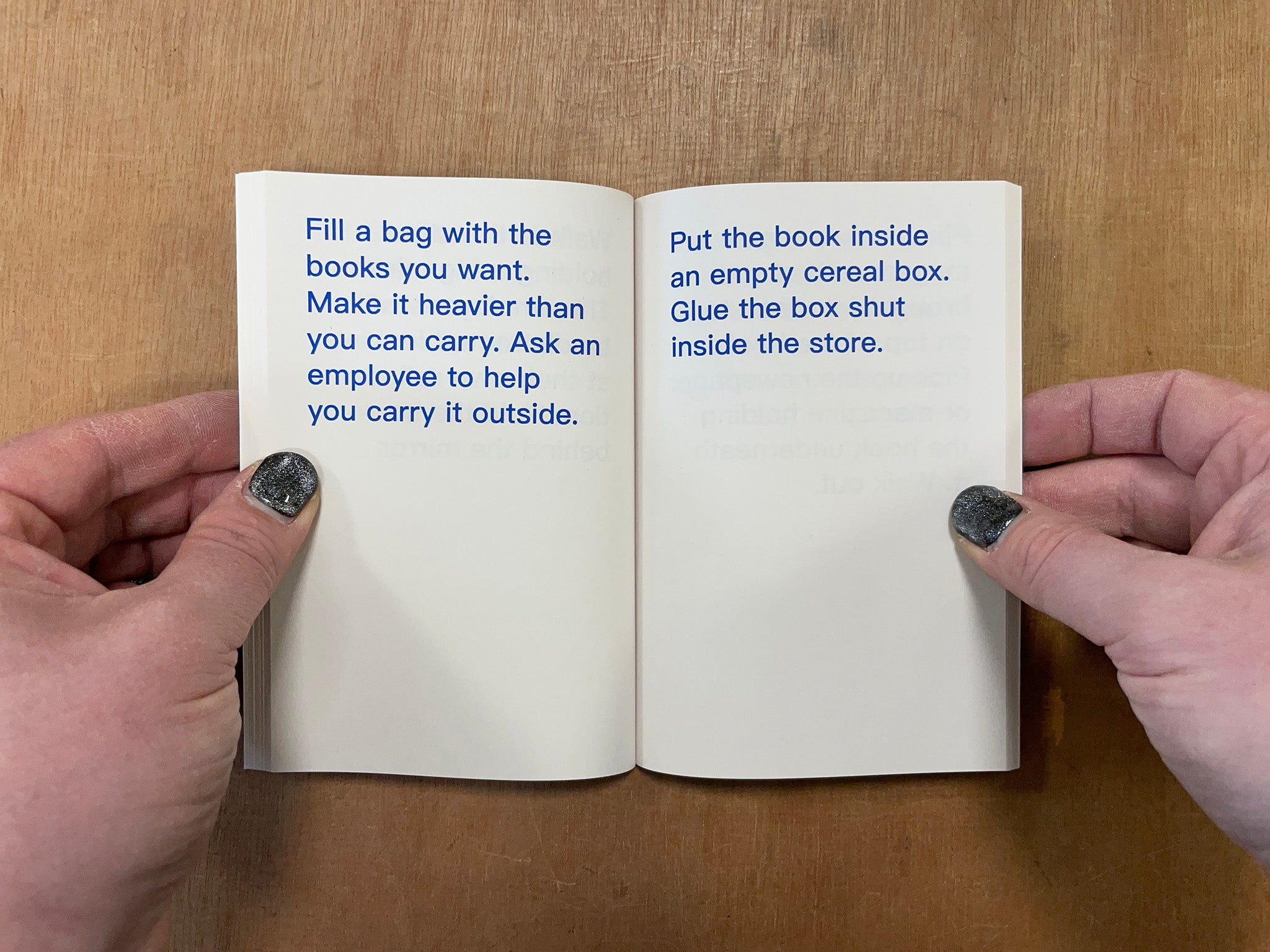 HOW TO SHOPLIFT BOOKS by David Horvitz